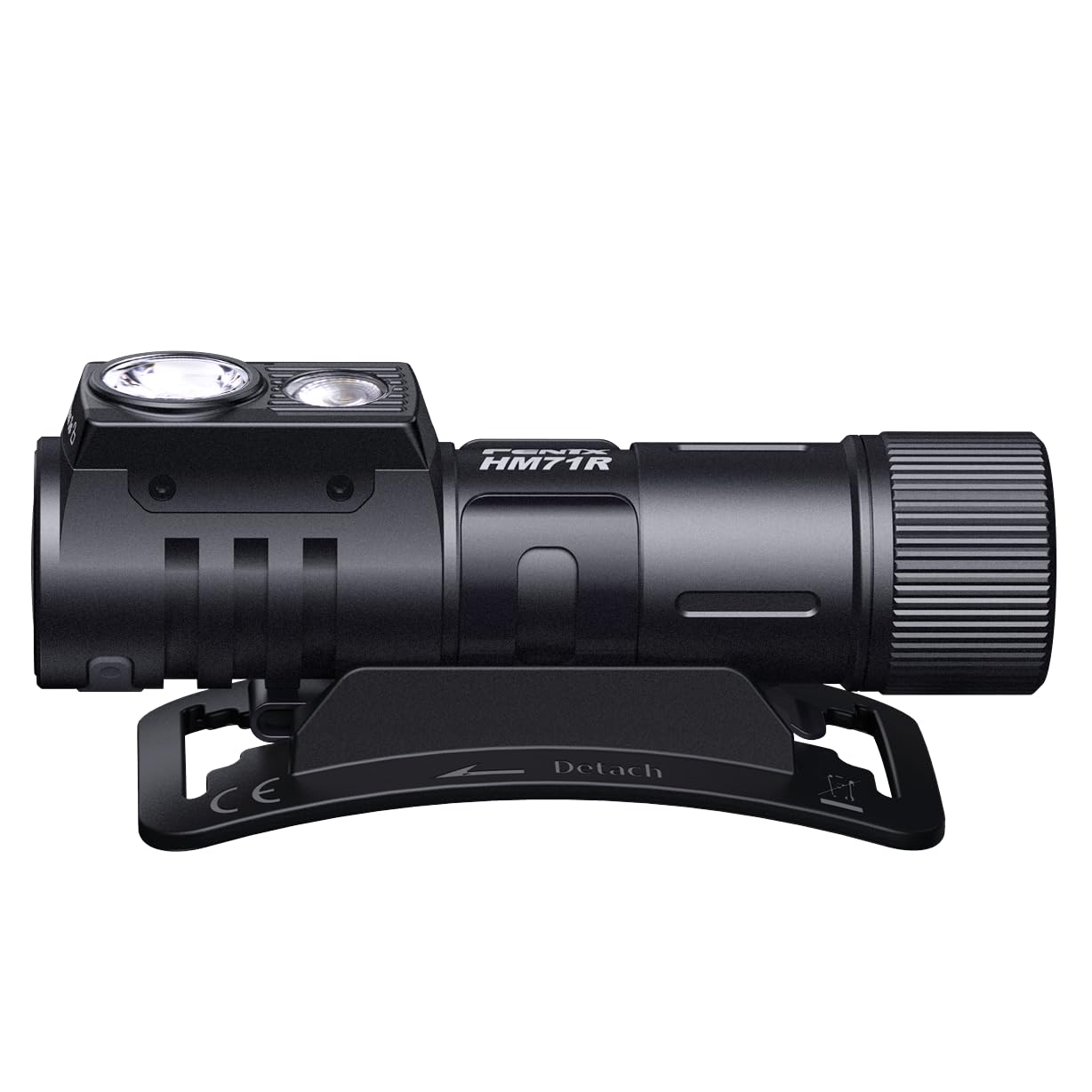 Fenix HM71R 2700 Lumen Super Bright USB-C Rechargeable Headlamp - 90° Right Angle Flashlight with Spot/Flood Light & LumenTac Organizer | Industrial Grade Headlight for Camping, Hiking, Fishing & Outdoor Work