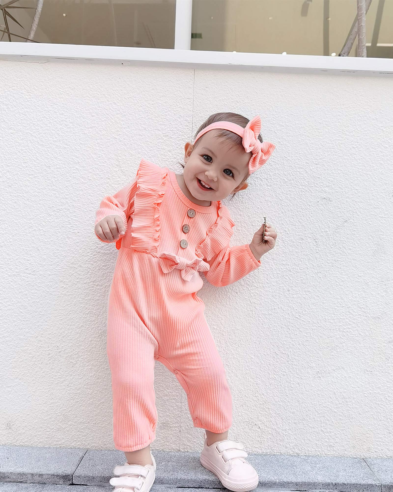 Mioglrie Newborn Baby Girl Clothes - Soft Cotton Short Sleeve Romper Jumpsuit for Summer | Perfect for Playtime, Photoshoots & Daily Wear