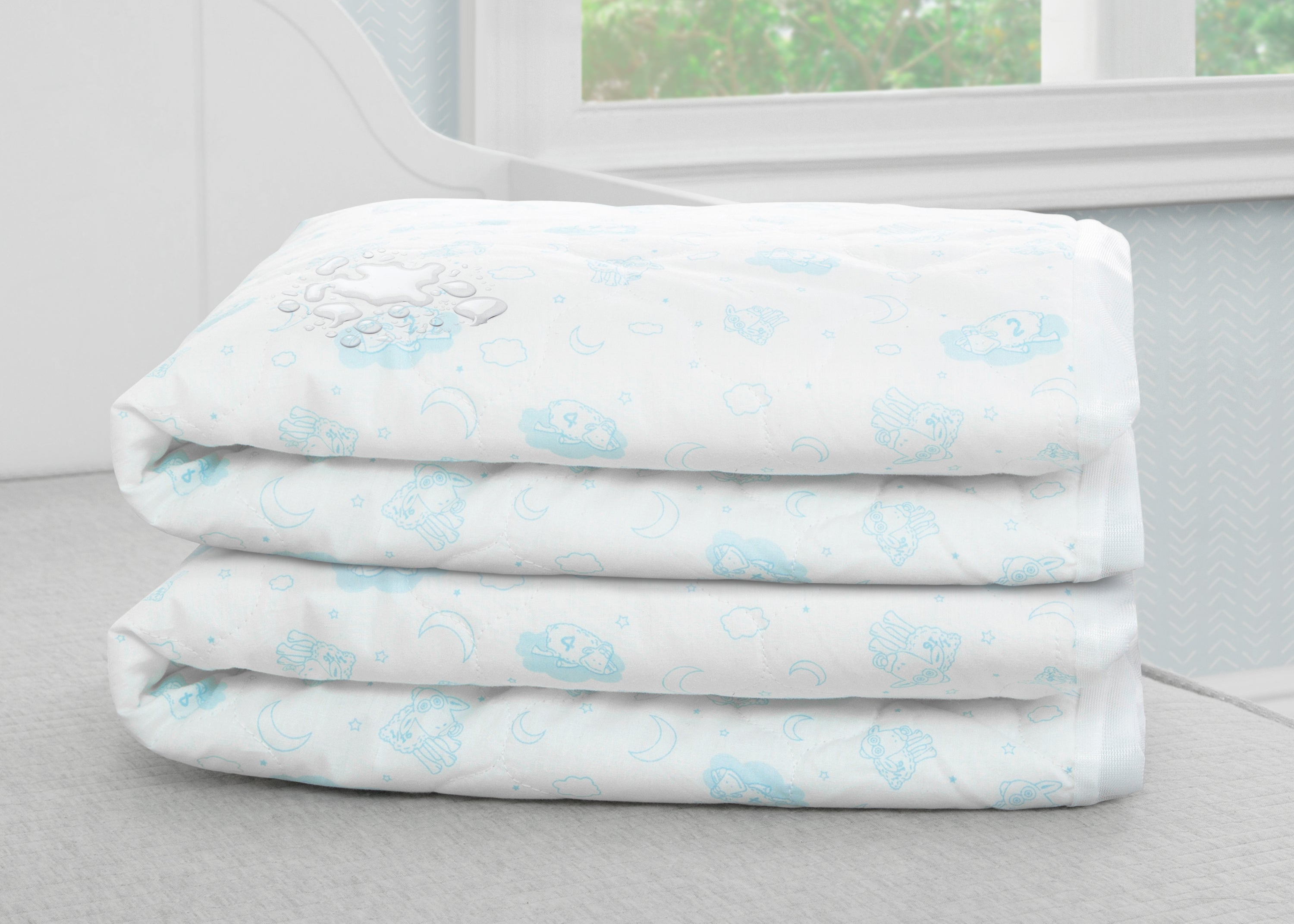 Premium Waterproof Crib Mattress Pad 2 Pack - Soft & Breathable Baby Crib Mattress Protector for Toddler & Infant - Perfect for Daycare, Nursery & Travel Use