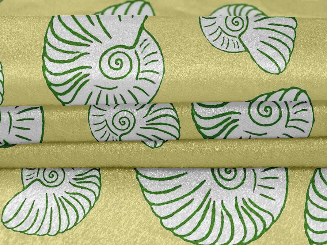 oneOone Velvet Lime Fabric - 58 Inch Wide Printed Nautical Sewing Material for DIY Clothing & Home Decor | Perfect for Dresses, Curtains, and Craft Projects
