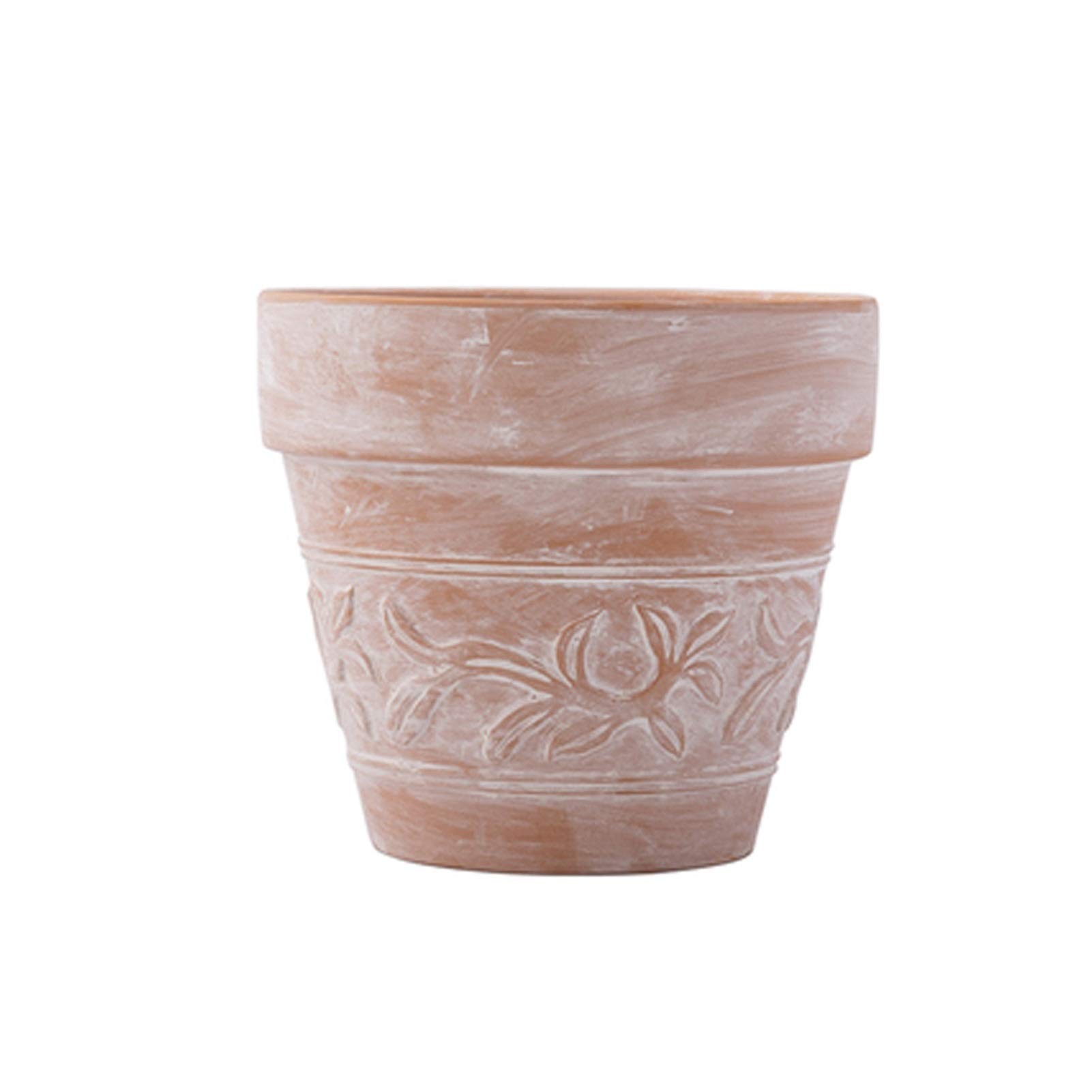 Modern Ceramic Flower Pots with Drain Hole & Saucer - Indoor/Outdoor Planters for Succulents, Herbs, Flowers - Home & Office Decoration (4 Inch, Style B) - Perfect for Windowsills, Desks, Patios & Gardens