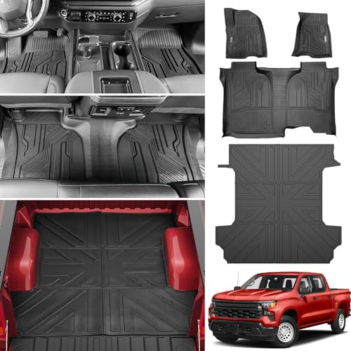 5.7FT Bed Mat+Floor Mats(1st & 2nd Row)