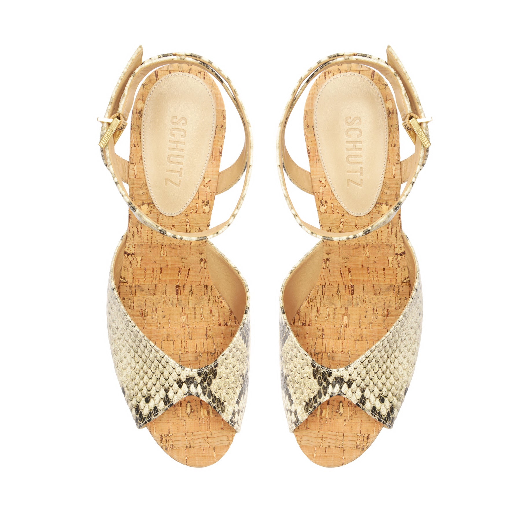 Neith Snake Embossed Leather Sandals for Women - Stylish Summer Slide Sandals with Comfortable Cushioning - Perfect for Beach, Vacation and Casual Outfits