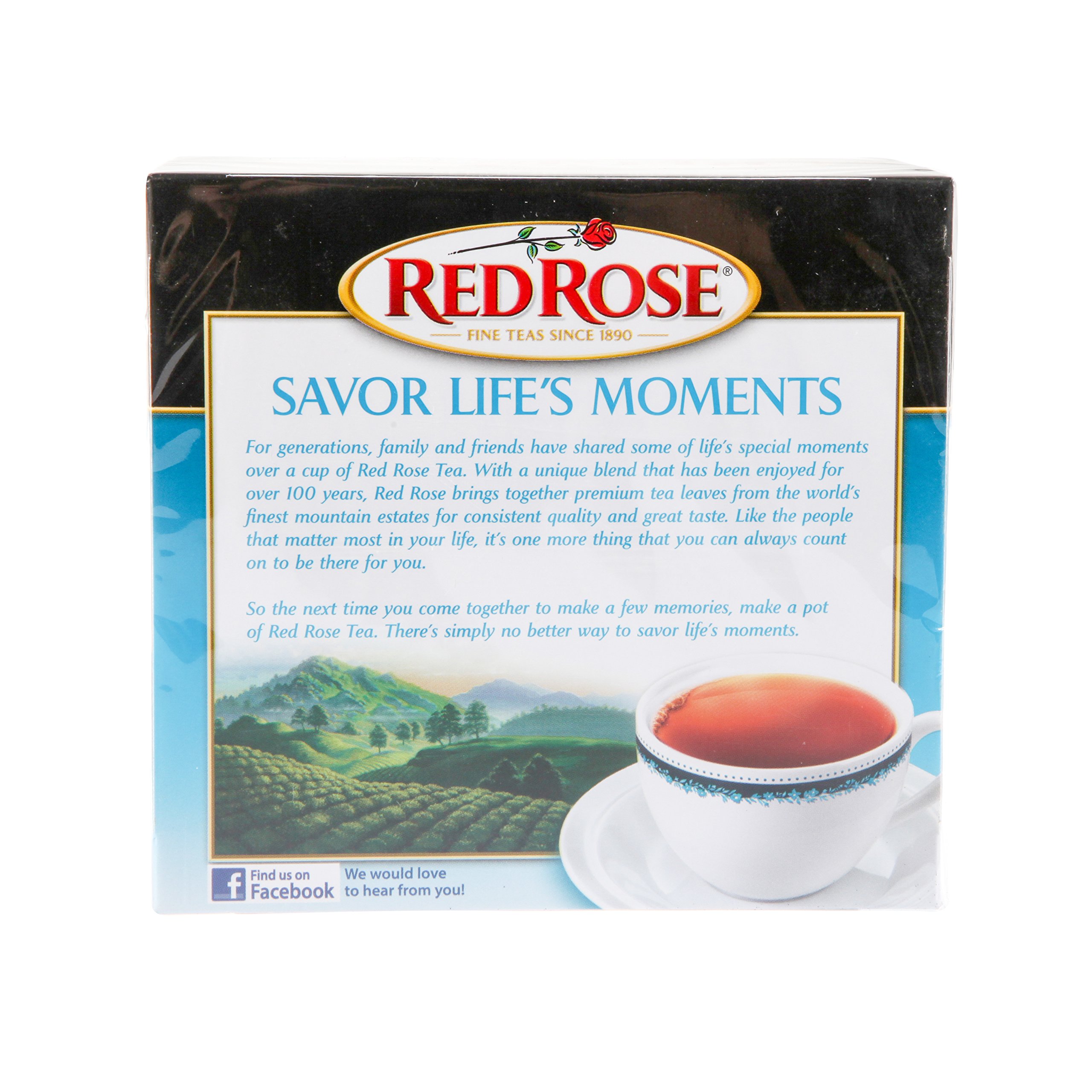 Premium Red Rose Tea Bags - 40 Count | Floral Herbal Tea for Relaxation & Wellness | Perfect for Afternoon Tea, Gifts & Stress Relief