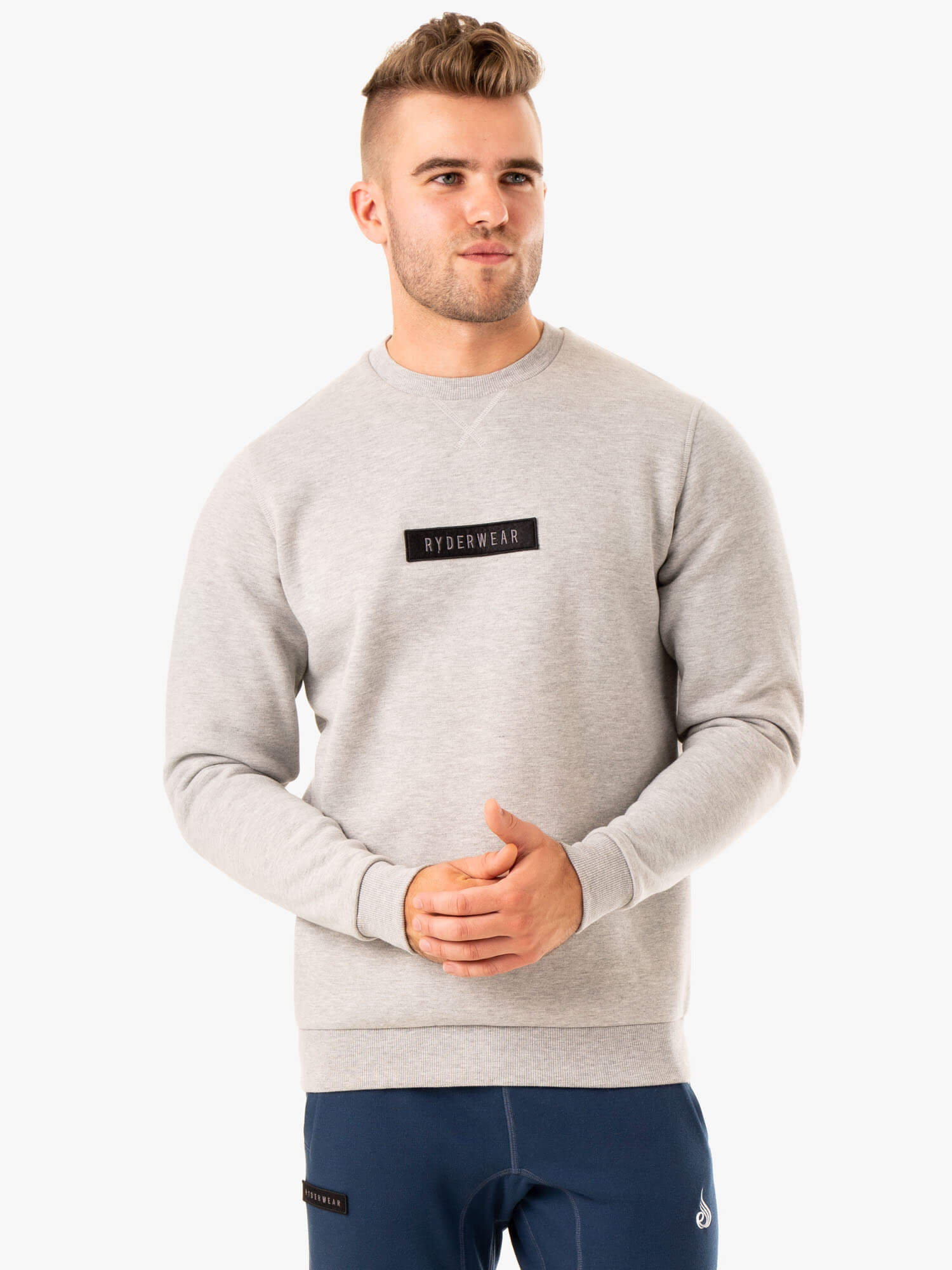Recharge Pullover Sweatshirt - Grey Marl | Cozy Fleece Hoodie for Men & Women | Perfect for Gym, Lounge & Outdoor Activities