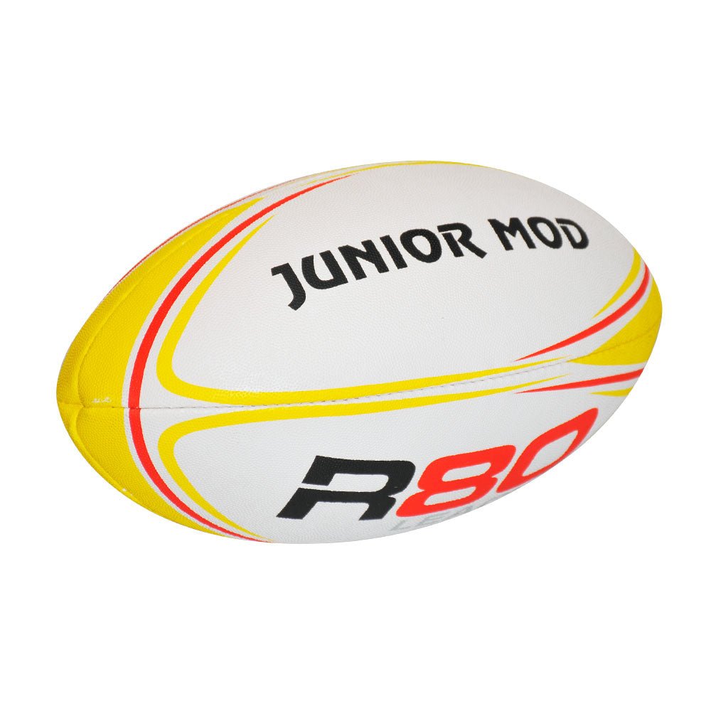 R80 Junior Rugby League Balls - Official Size 4 Youth Rugby Ball for Kids & Teens - Perfect for Training, Matches & Backyard Play