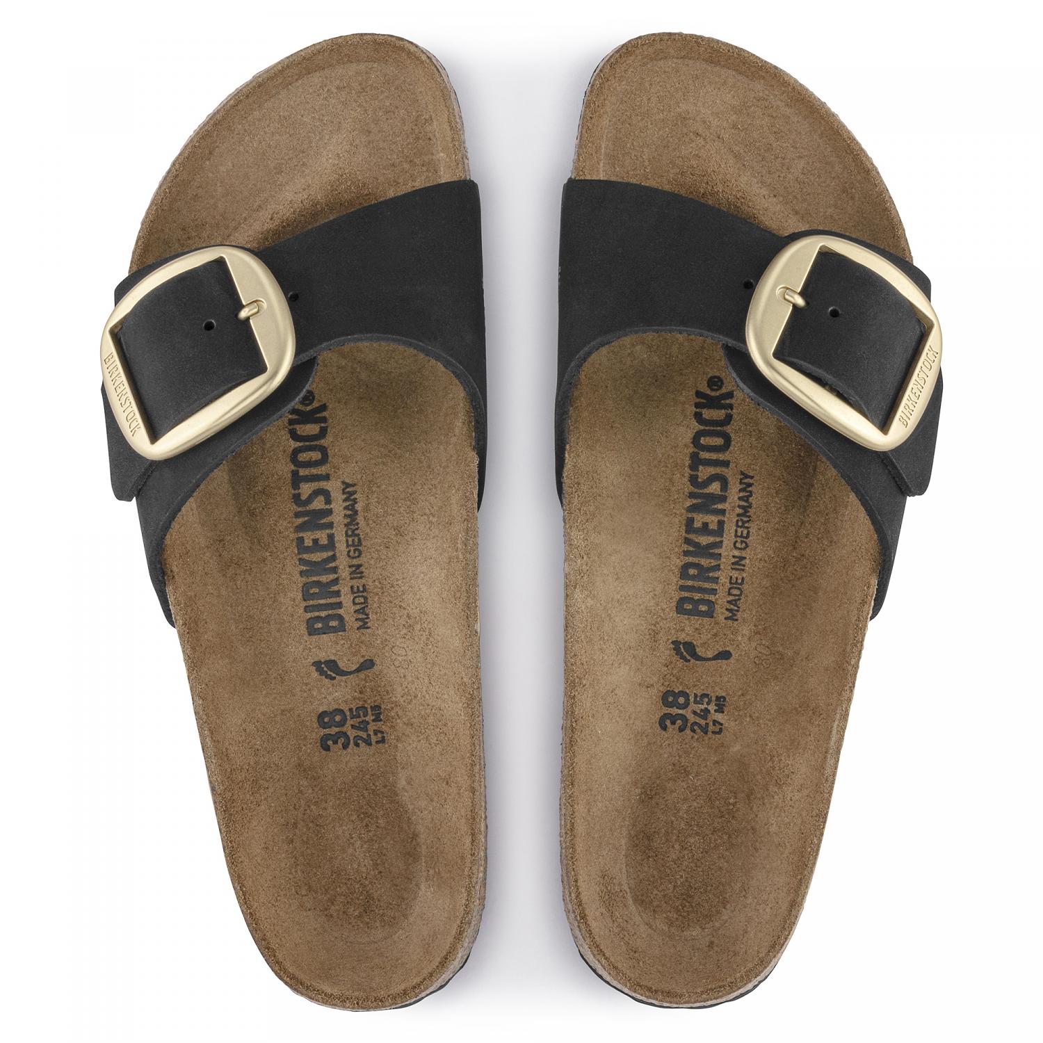 Madrid Big Buckle Sandals for Women - Comfortable Summer Slide Sandals with Adjustable Buckle | Perfect for Beach, Vacation & Casual Outfits