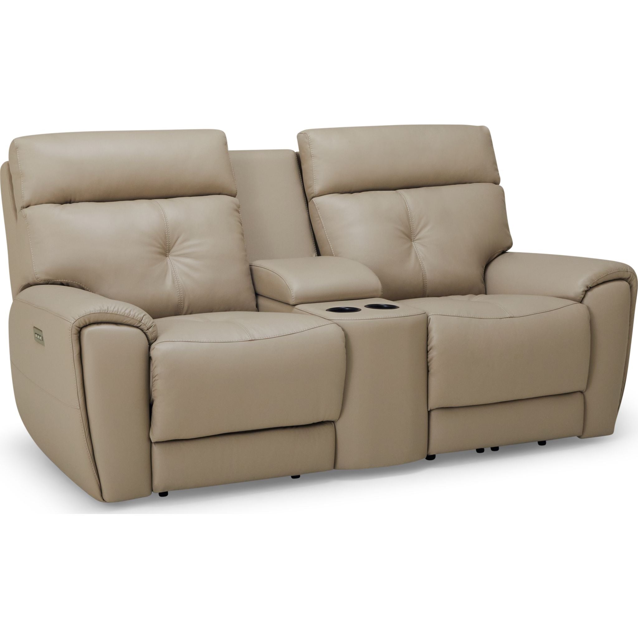 Aedon Power Reclining Loveseat with Adjustable Headrest & Lumbar Support - Modern Comfort for Living Room, Home Theater & Small Spaces - Bali Harvest Collection