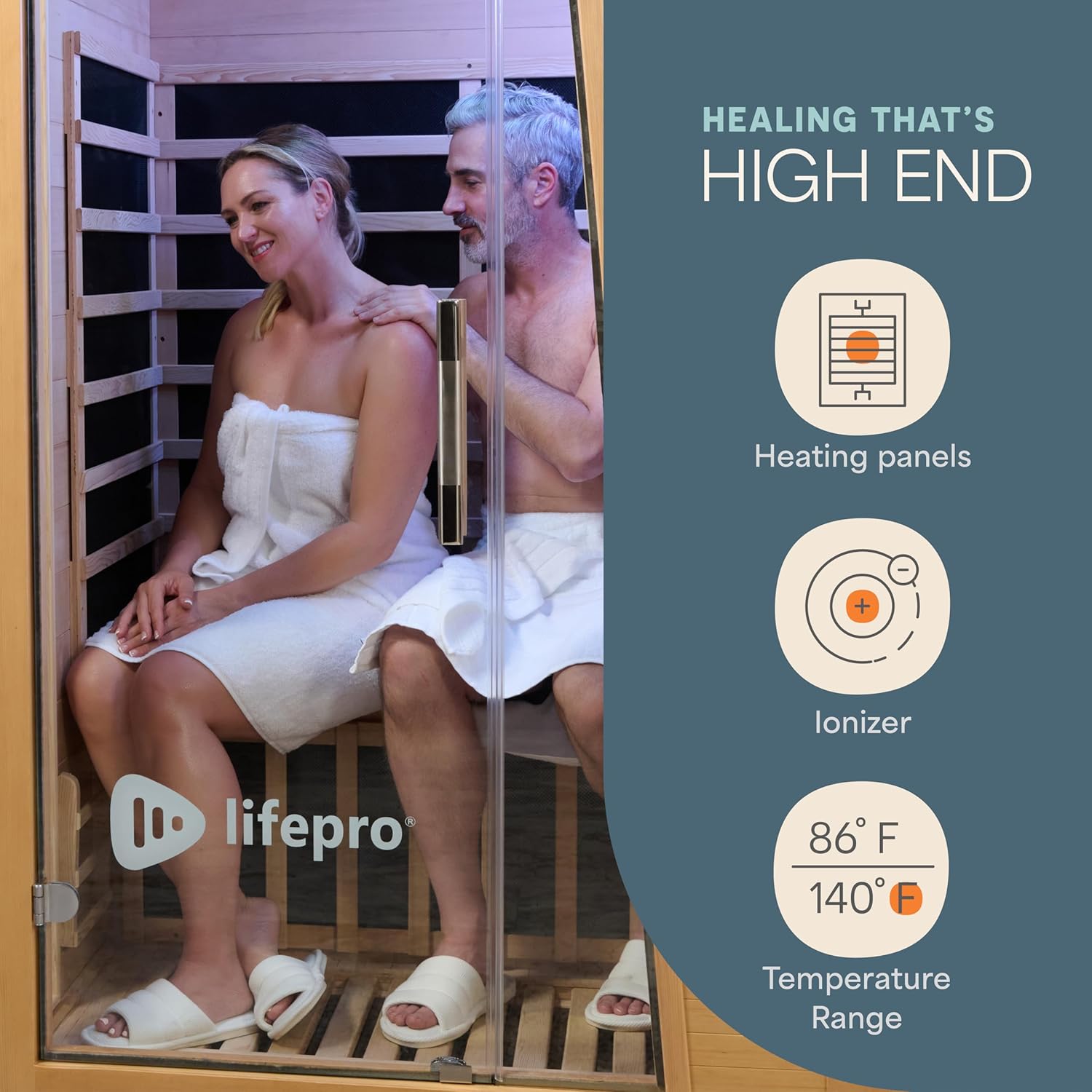 Rejuvacure™ Duet: 2-Person Infrared Sauna for Home Relaxation & Detox - Perfect for Couples & Small Spaces