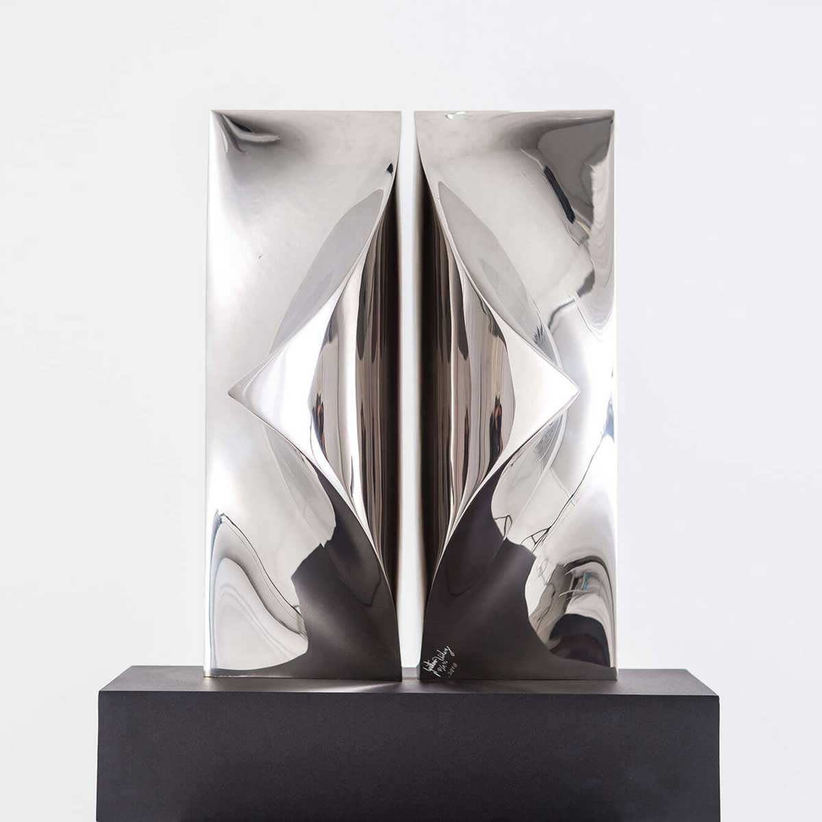 Insieme II Steel Sculpture - Modern Abstract Metal Art for Home & Office Decor - Perfect for Living Room, Garden, or Corporate Gifts