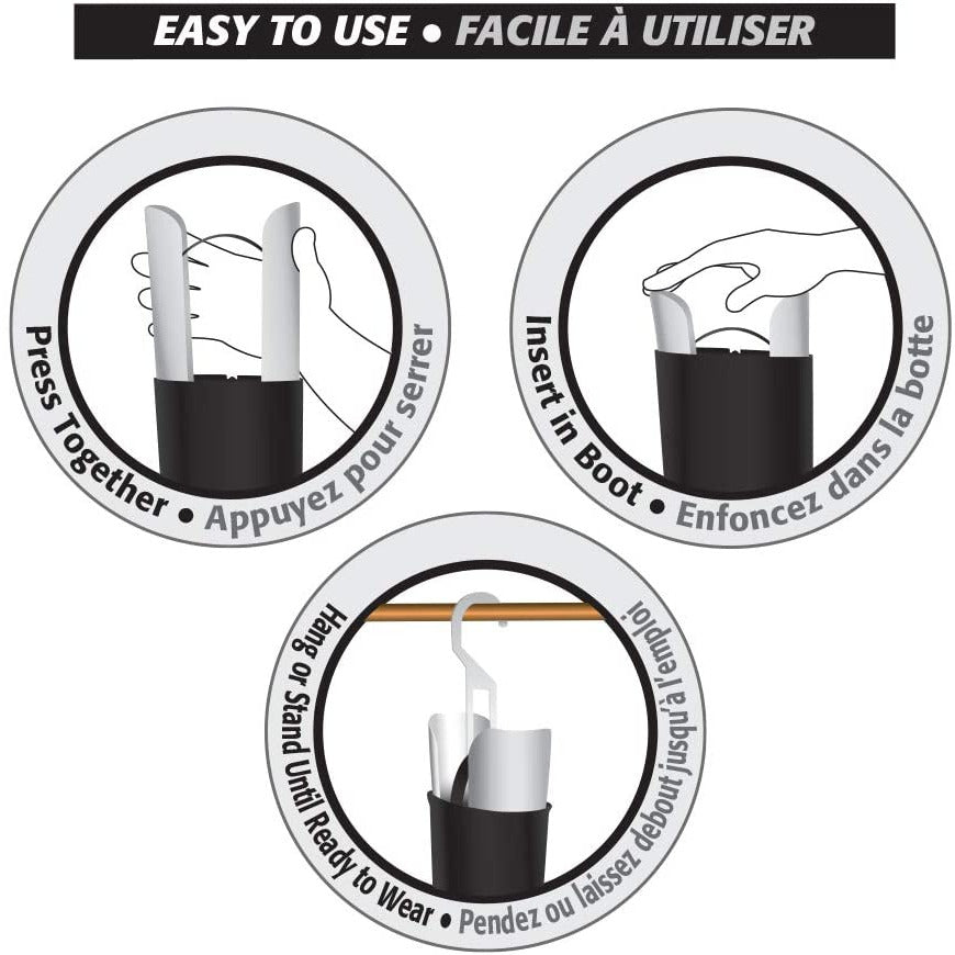 Premium Boot Shapers with Hanger Hook - 1 Pair/Pack (Multiple Colors) | Keeps Boots Upright & Prevents Wrinkles | Perfect for Storage & Travel