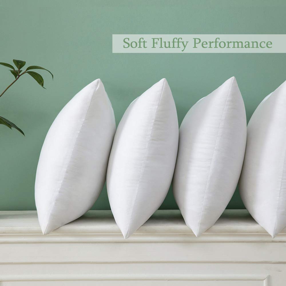 MIULEE Premium 12x12 Inch Throw Pillow Insert - Soft Pillow Stuffer for Decorative Cushions, Bed, Couch & Sofa - Perfect for Home Decor, Living Room Accent & Cozy Comfort