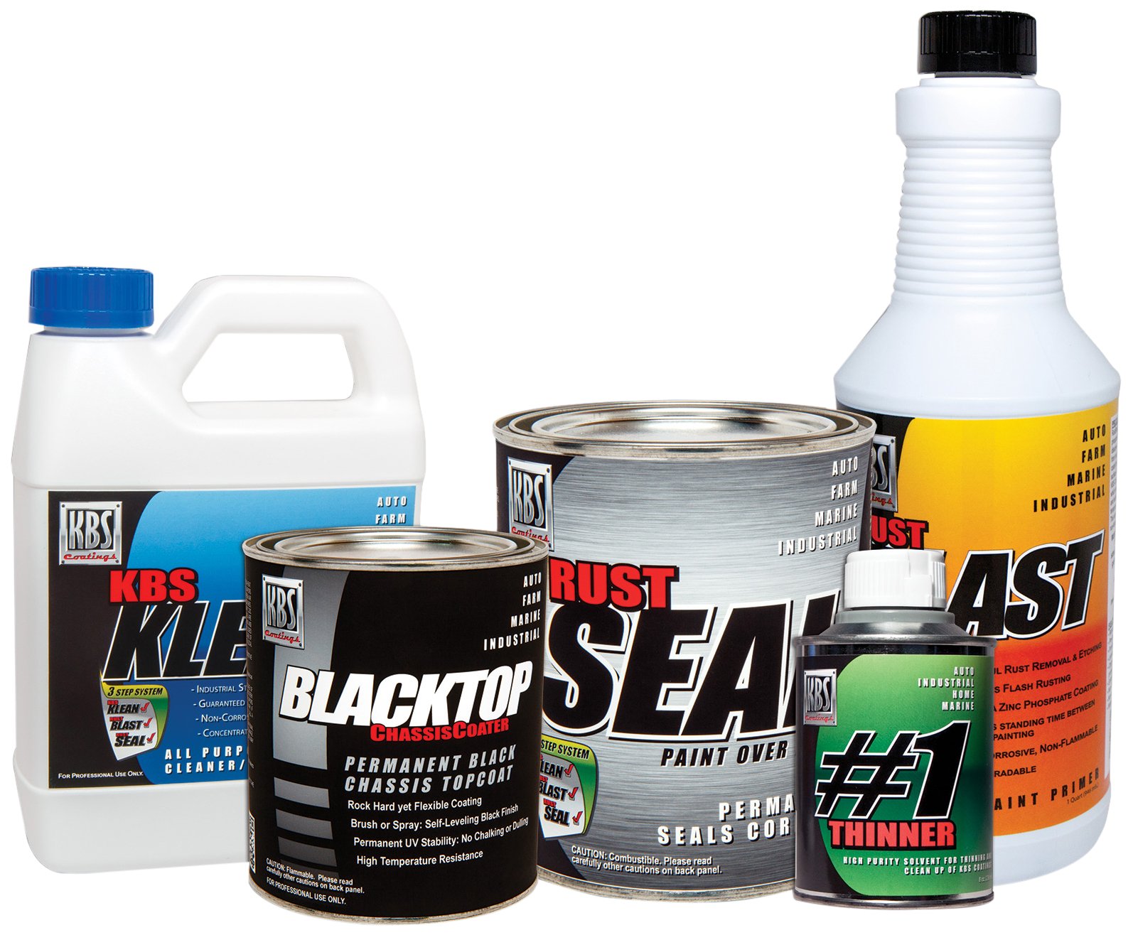 KBS Coatings 5750801 Off-White/Gloss Black All-In-One Chassis Kit - Complete Vehicle Undercoating Protection for Cars, Trucks & SUVs - Rust Prevention & Durable Finish