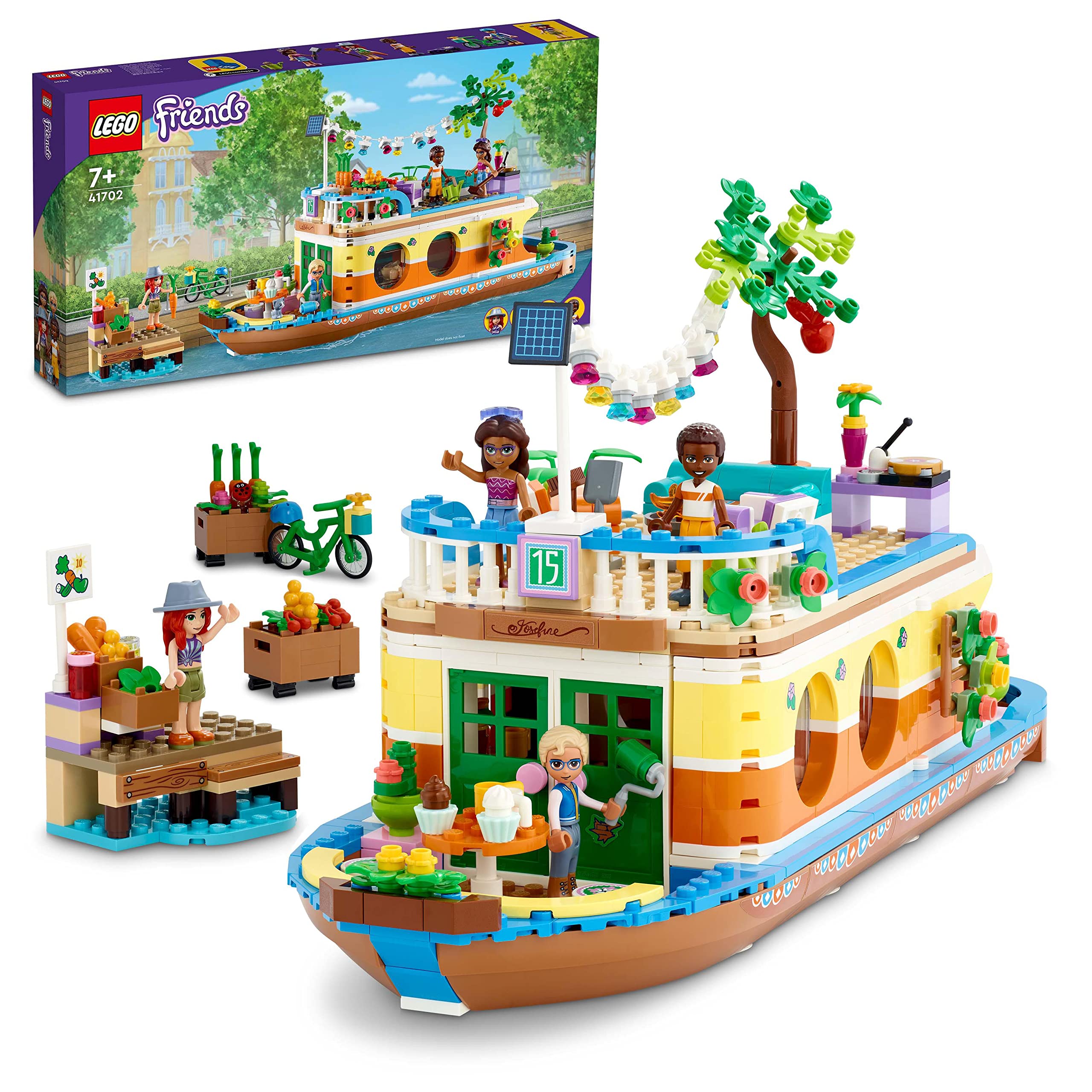 LEGO 41702 LEGO Friends Houseboat - Interactive Building Toy for Kids, Creative Play & Collectible Set - Perfect for Birthday Gifts & Indoor Activities