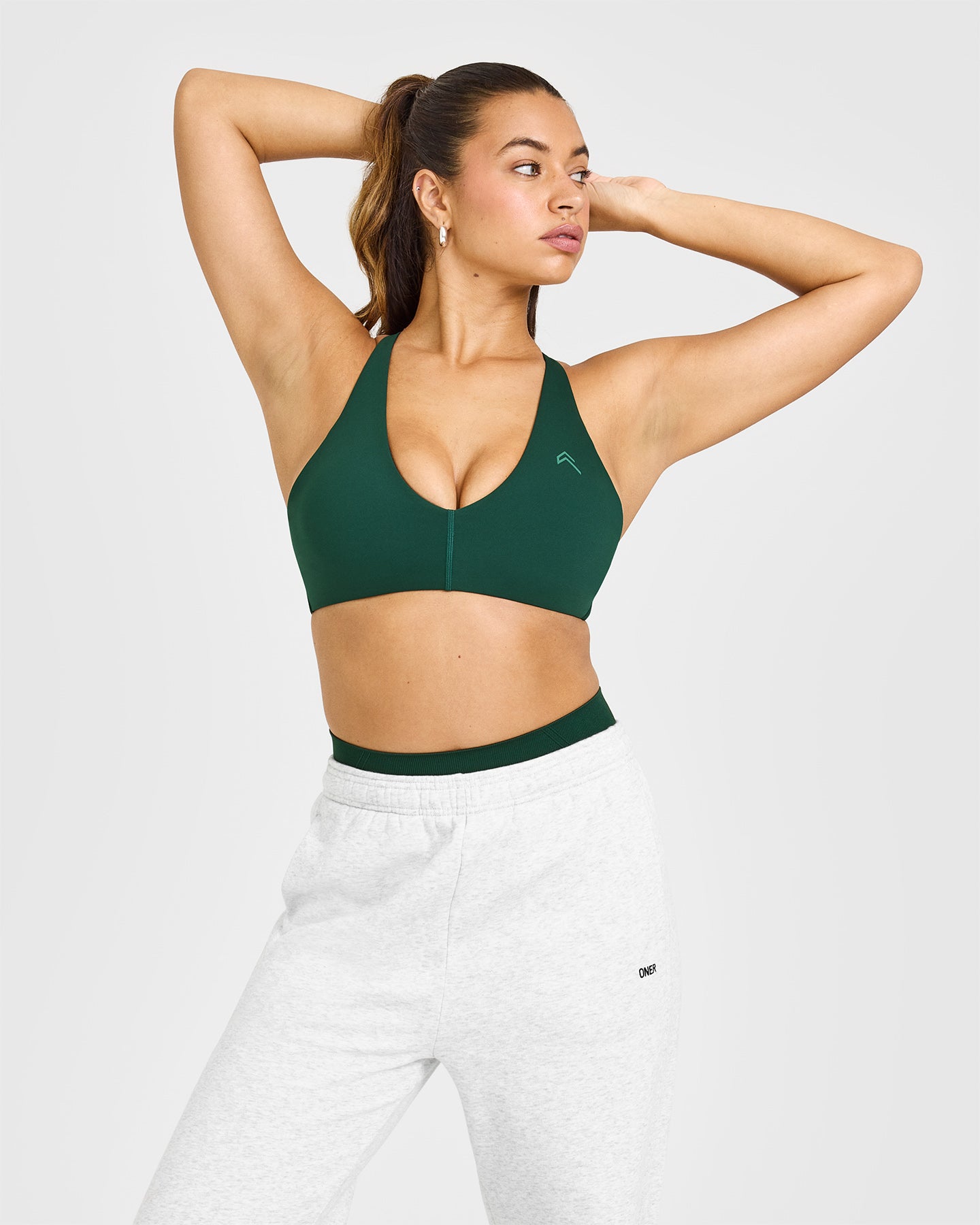 Unified Micro Bralette - Comfortable Wireless Bra in Racing Green | Seamless Yoga & Lounge Wear for Women