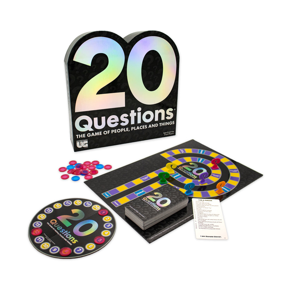 20 Questions Game - Fun Family Board Game for Kids & Adults | Guess People, Places & Things | Perfect for Parties, Travel & Family Game Nights