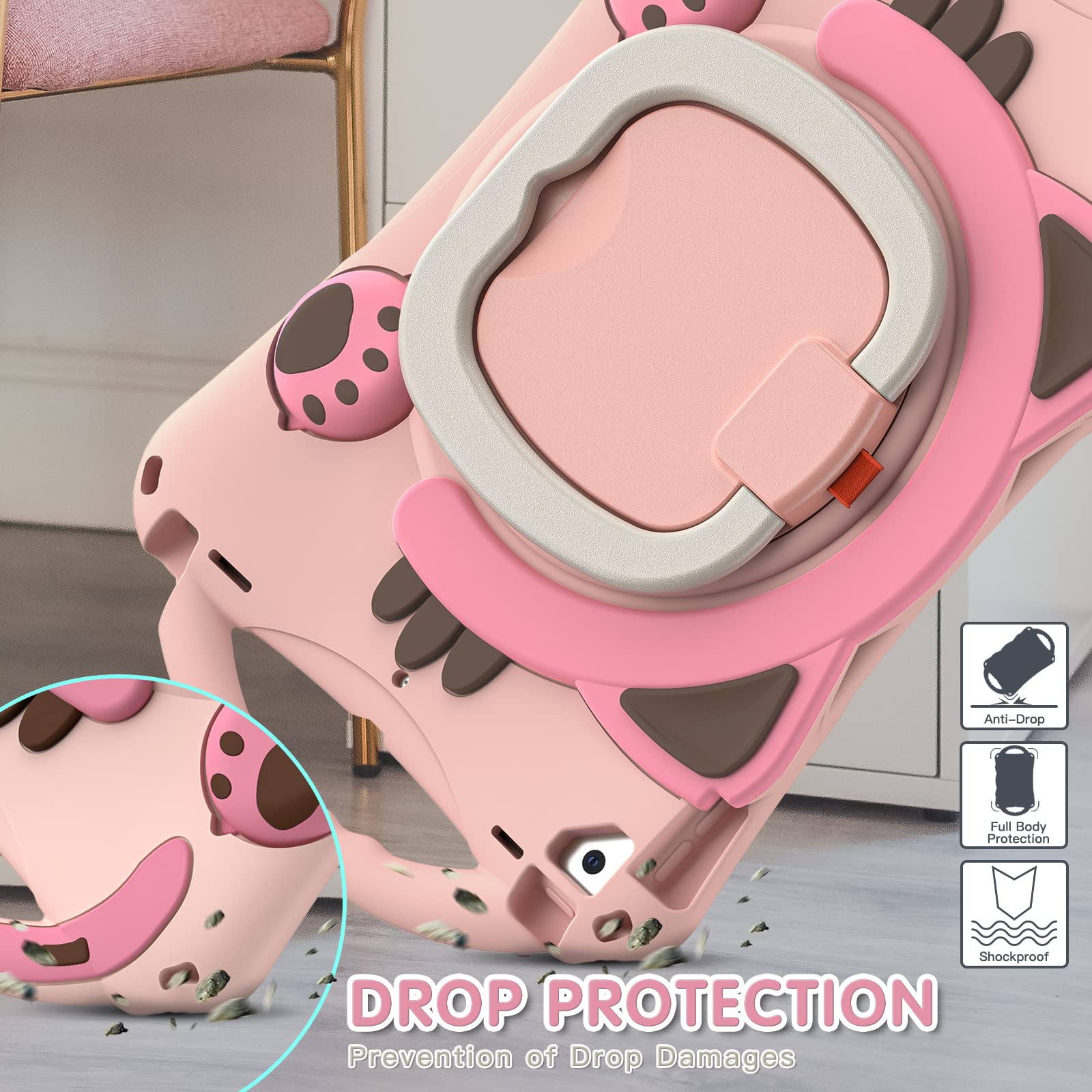 BRAECN iPad Case for 9th/8th/7th Generation 10.2