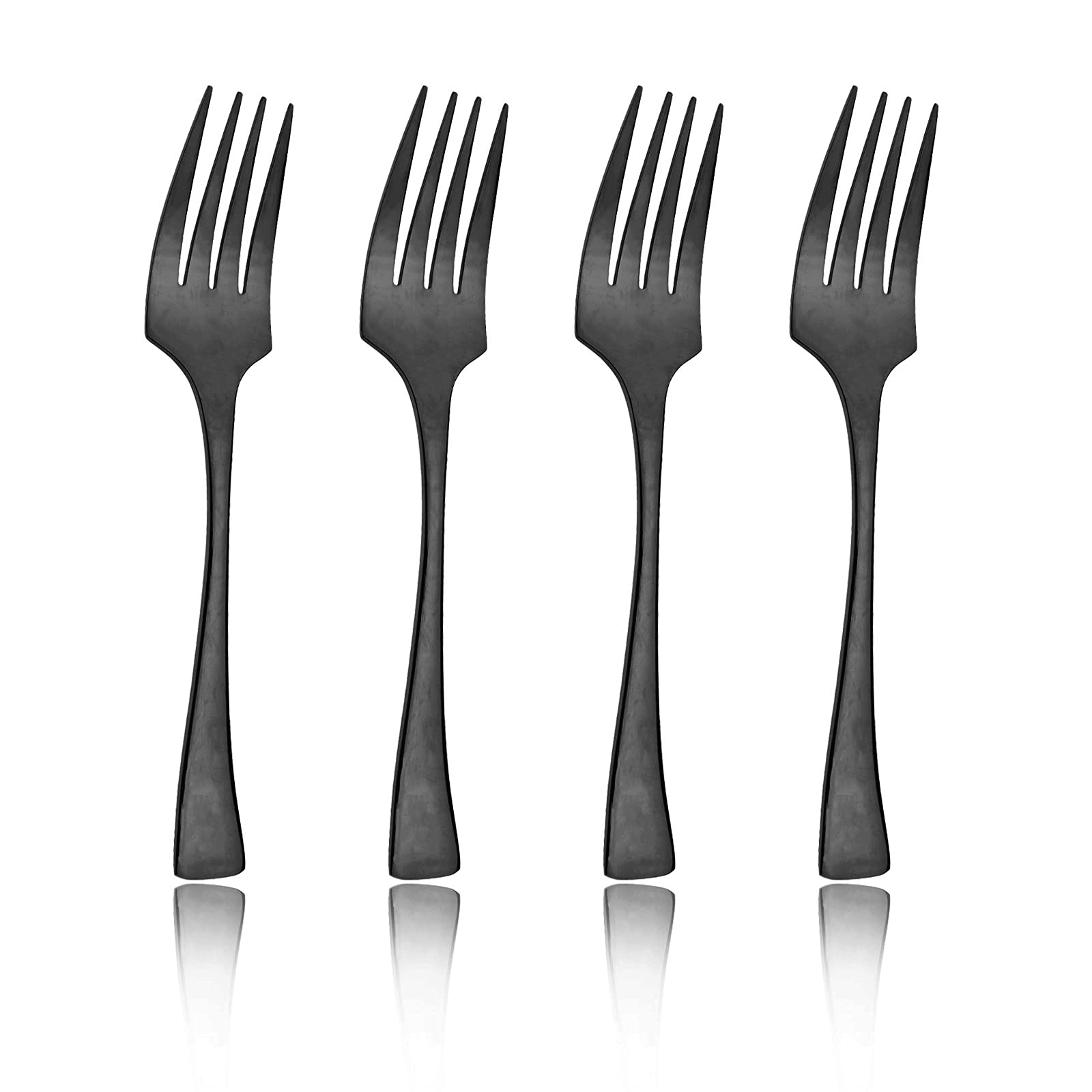 4-Piece Stainless Steel Dinner Forks Set - 8.66 Inch 304 Stainless Steel Heavy Duty Forks for Restaurant, Catering & Home Dining - Dishwasher Safe Cutlery Set