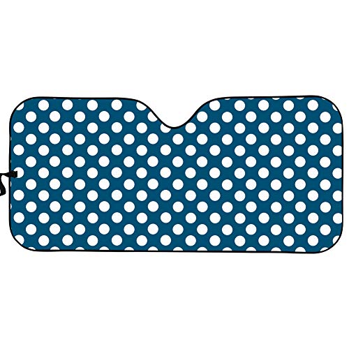 navy polka dot