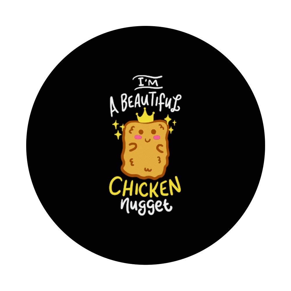 Funny Chicken Nugget Nug Life Fast Food Gift - Swappable PopGrip for Phones & Tablets | Perfect for Fast Food Lovers, Phone Accessories & Gifts