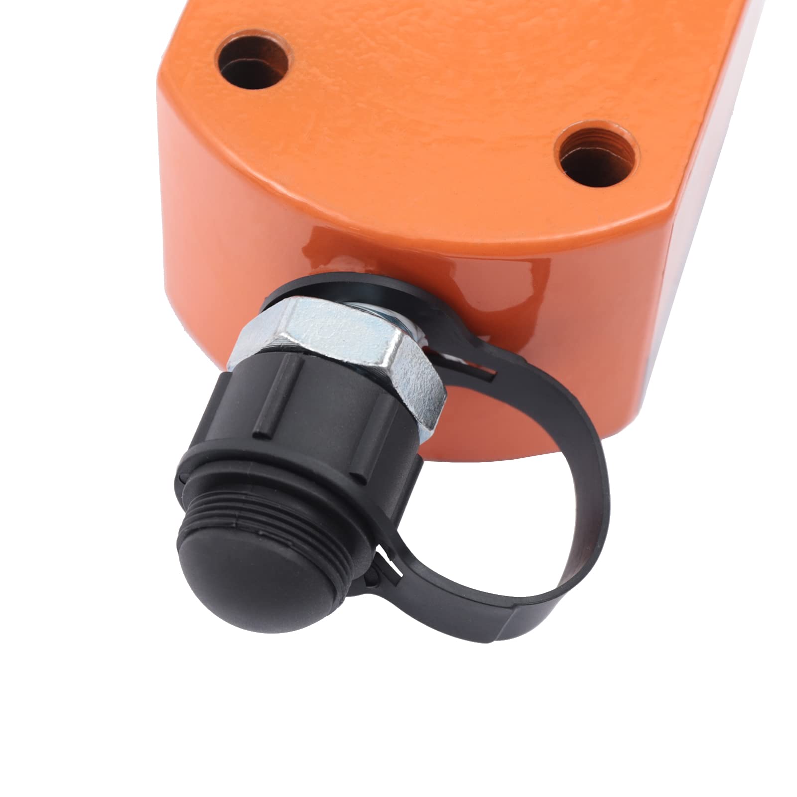 20 Ton Hydraulic Cylinder Jack - Low Profile Heavy Duty Lifting Ram with 2 Retractable Strokes for Industrial Equipment, Automotive Repair, and Construction Lifting Applications