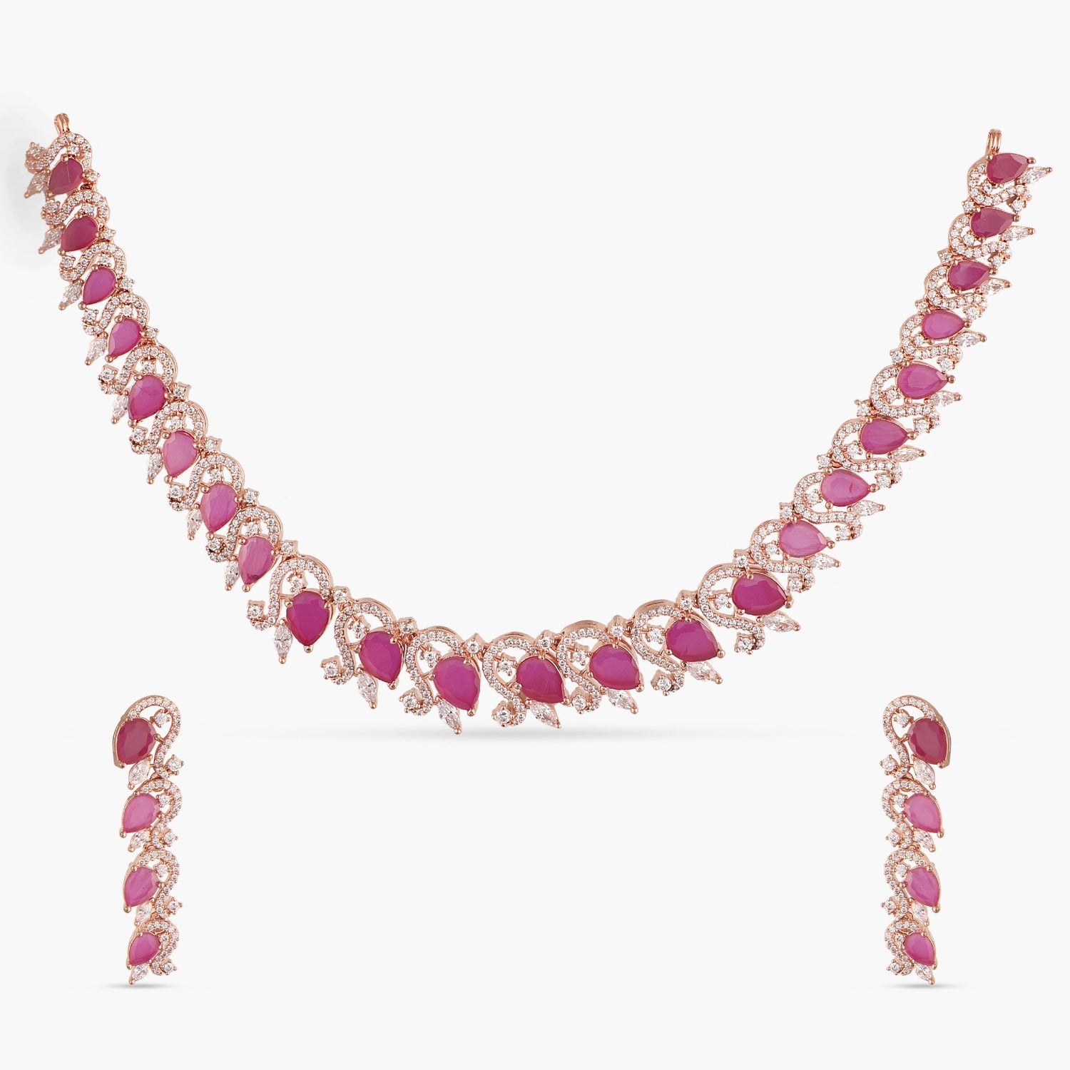 Luz Nakshatra Cubic Zirconia Necklace Set for Women - Elegant CZ Jewelry Gift for Birthday, Anniversary & Special Occasions