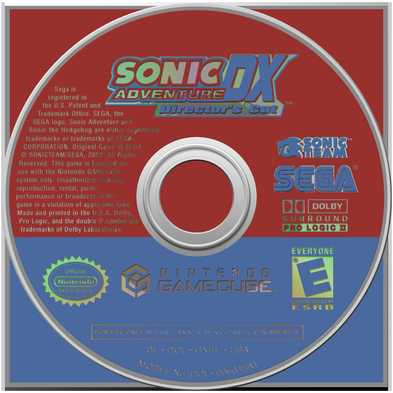 Sonic Adventure DX Director's Cut - Nintendo GameCube & PC Game - Classic Sonic Action Adventure for Kids & Adults - Perfect for Gaming Nights & Retro Collectors