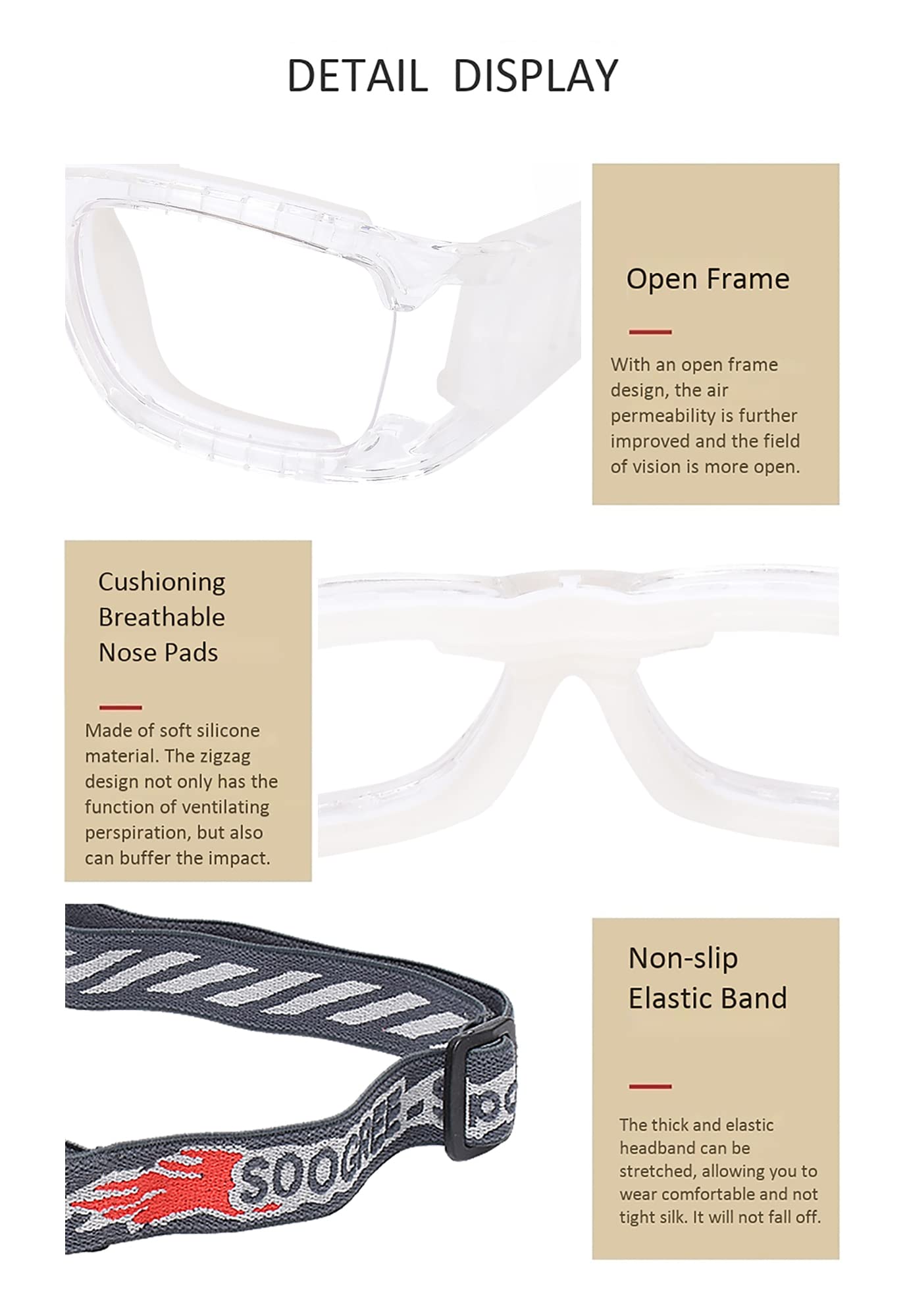 Best Sports Goggles for Basketball & Football - Anti-Fog, Shockproof Safety Eyewear for Men & Women - Perfect for Indoor/Outdoor Games, Training & Competitive Sports