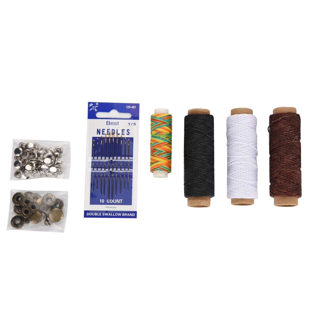 42Pcs Leather Craft Tools Set - Professional DIY Stitching & Sewing Kit for Leatherworking