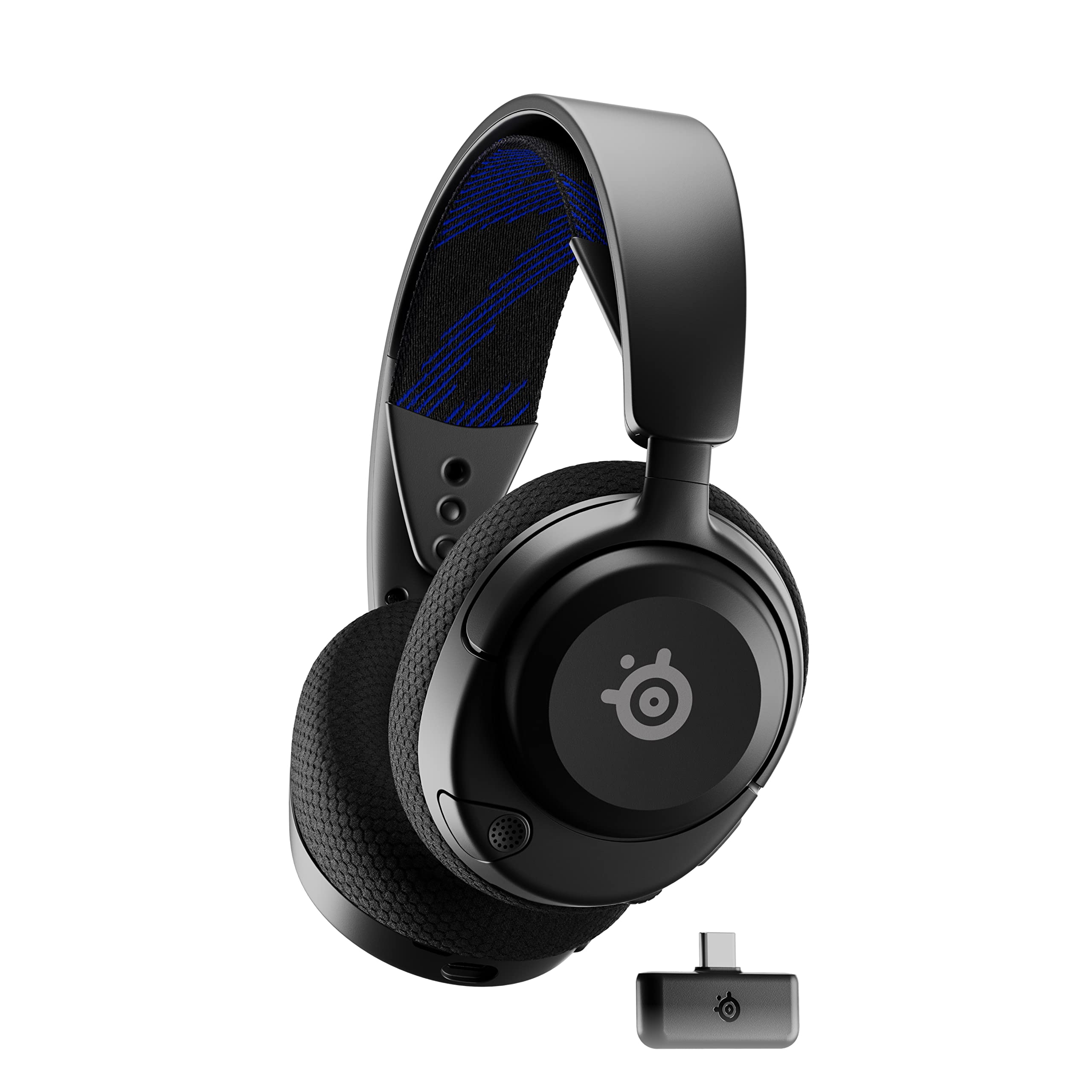 SteelSeries Arctis Nova 4P Wireless Gaming Headset - 360° Spatial Sound, 2.4GHz High-Speed Wireless, 36-Hour Battery, USB-C, Gen 2 Mic - Compatible with PlayStation, PC, PSVR 2 & Switch - Perfect for Competitive Gaming & Immersive VR Experiences