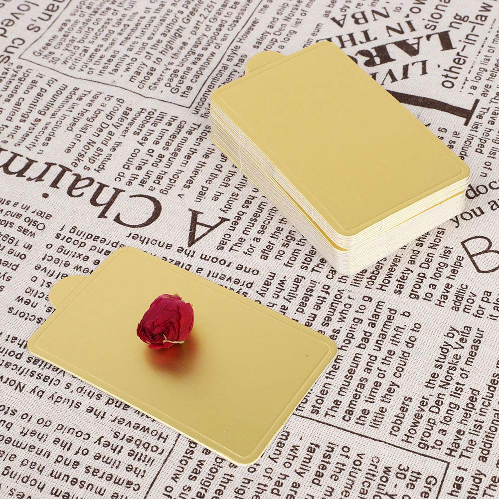Gold Rectangular Cupcake Board - Small Rectangle Cake Pad for Baking, Home Kitchen, Coffee Shop & Bakery | Perfect for Cupcake Displays, Dessert Serving & Party Decorations