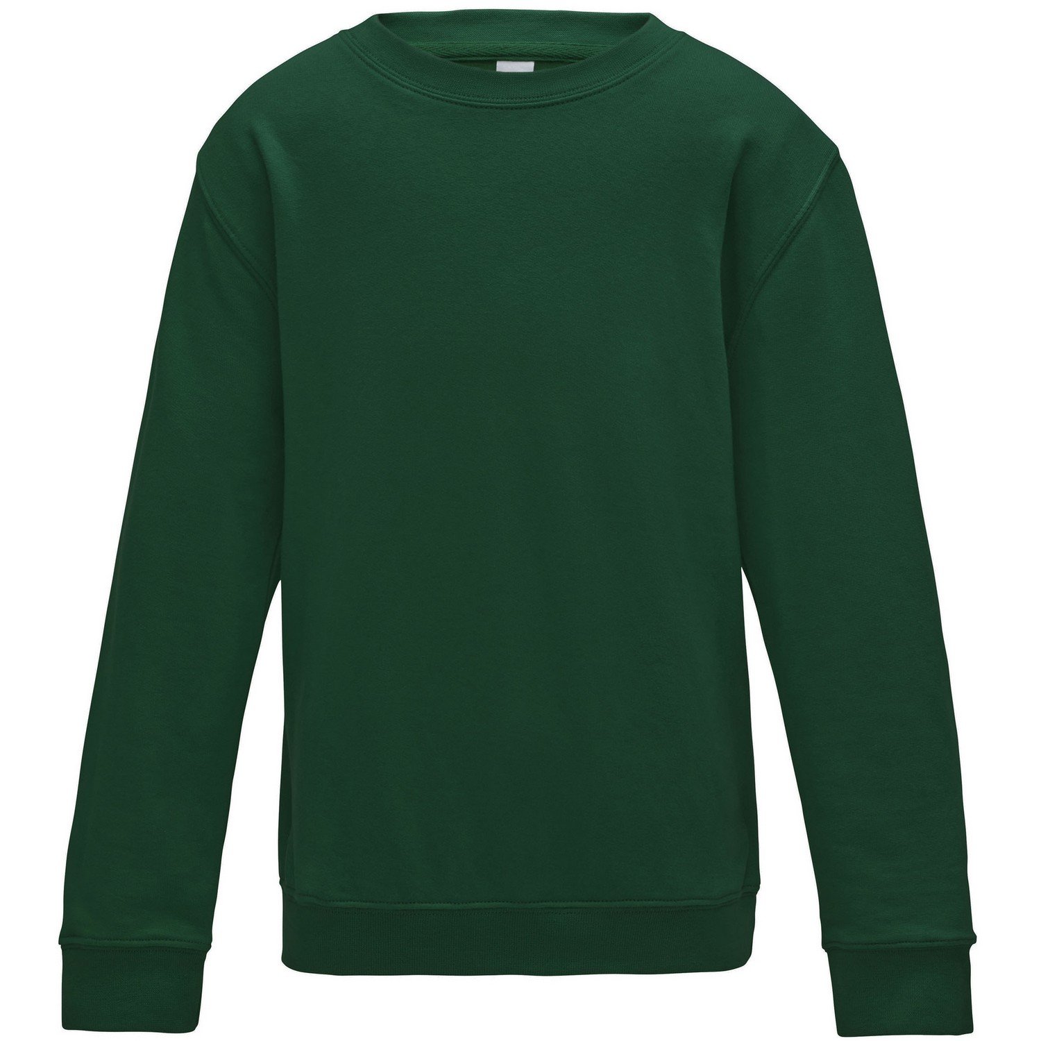 Just Hoods Kids Plain Crew Neck Sweatshirt - Soft Cotton Pullover for Boys & Girls - Perfect for School, Playdates & Casual Outfits