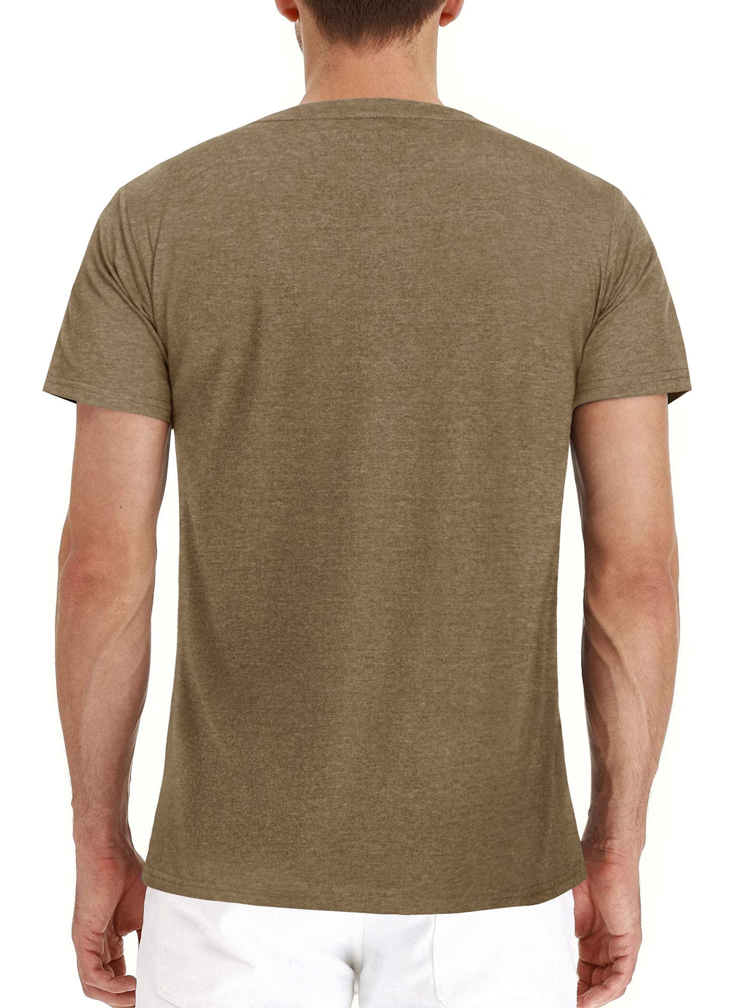 UPOSIUT Men's Henley Shirts - Long & Short Sleeve Cotton T-Shirts for Casual Wear | Breathable Plain Tees for Everyday Outfits, Date Nights & Weekend Relaxation
