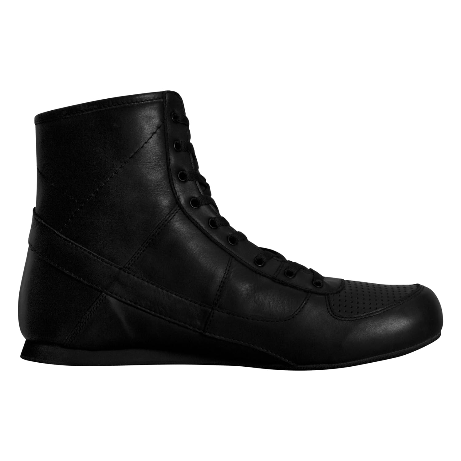Title Boxing Old School Leather Boxing Shoes - Premium Training Footwear for Boxing, MMA & Fitness - Perfect for Sparring, Heavy Bag Workouts & Gym Training