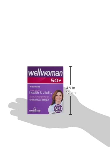 Wellwoman 50+ Multivitamin Supplement for Women - 30 Tablets (1 Pack) - Supports Energy, Immunity & Bone Health - Perfect for Active Lifestyles & Menopause Support