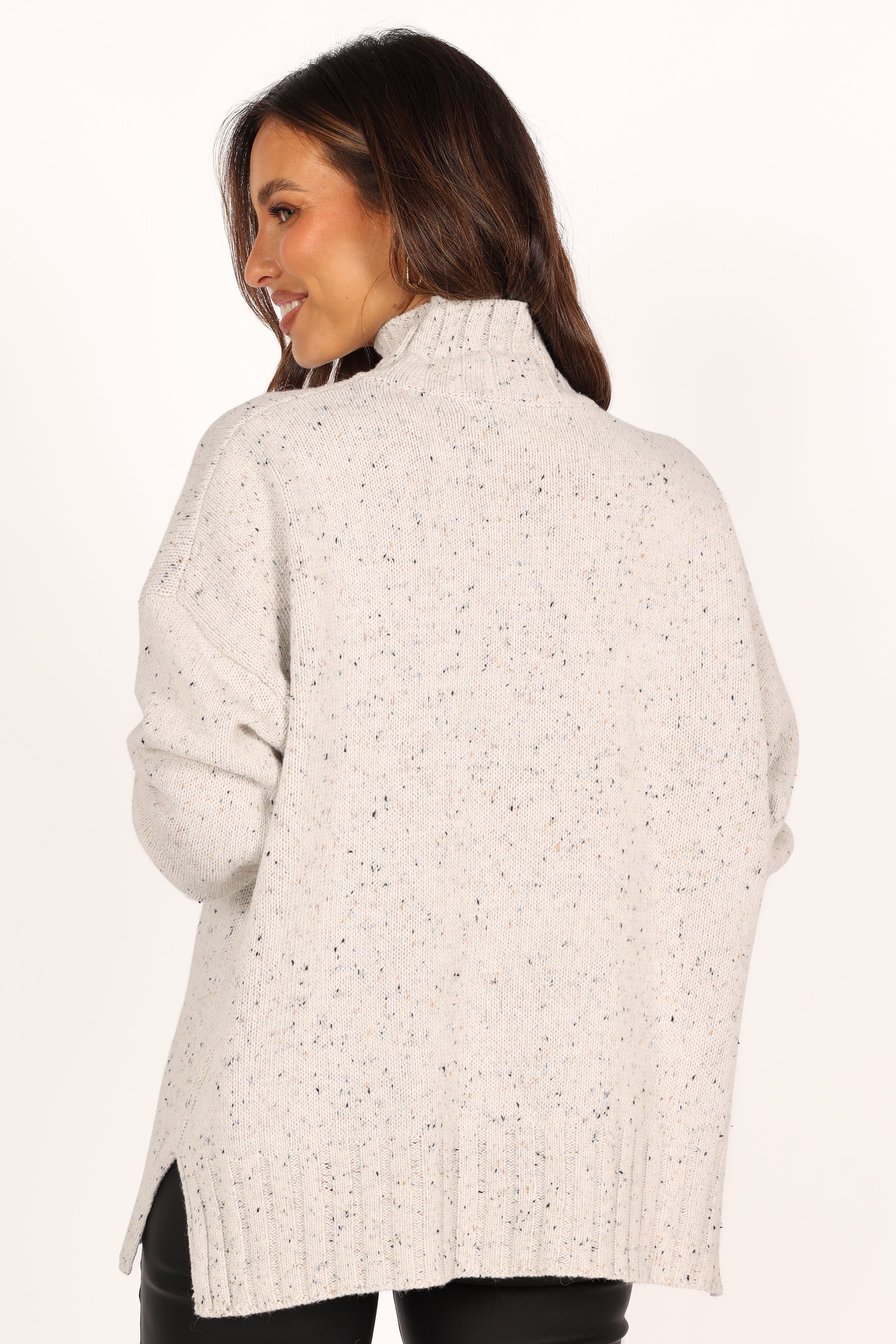 Conny Knit Sweater Women's Casual Winter Pullover - Soft Warm White Sweater for Fall & Winter | Perfect for Office, Date Night & Holiday Outfits