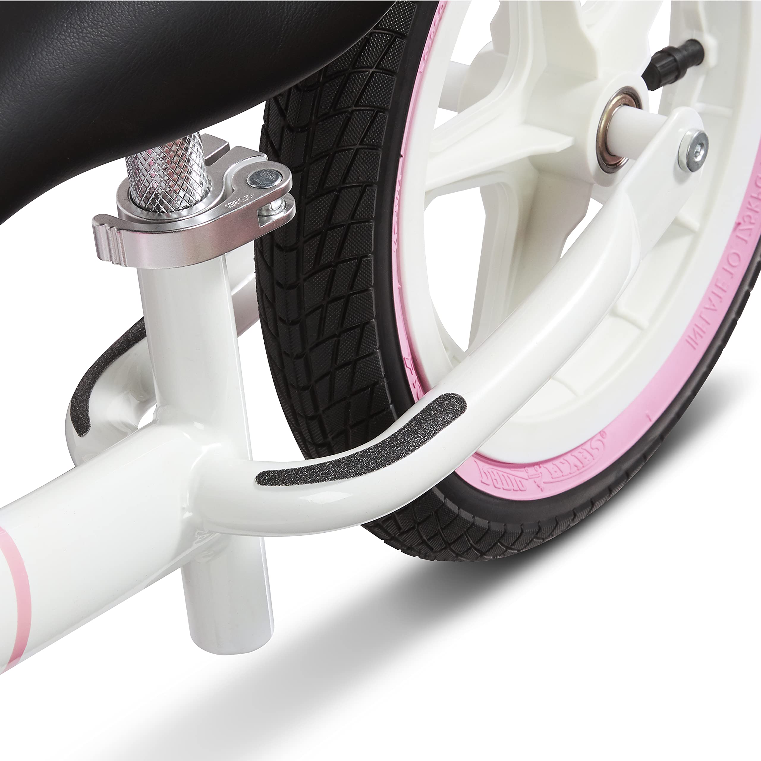 Radio Flyer Air Ride Balance Bike for Toddlers Ages 1.5-5 Years | Pink & White Training Bike with Air Tires | Amazon Exclusive | Perfect for Learning to Ride & Outdoor Play