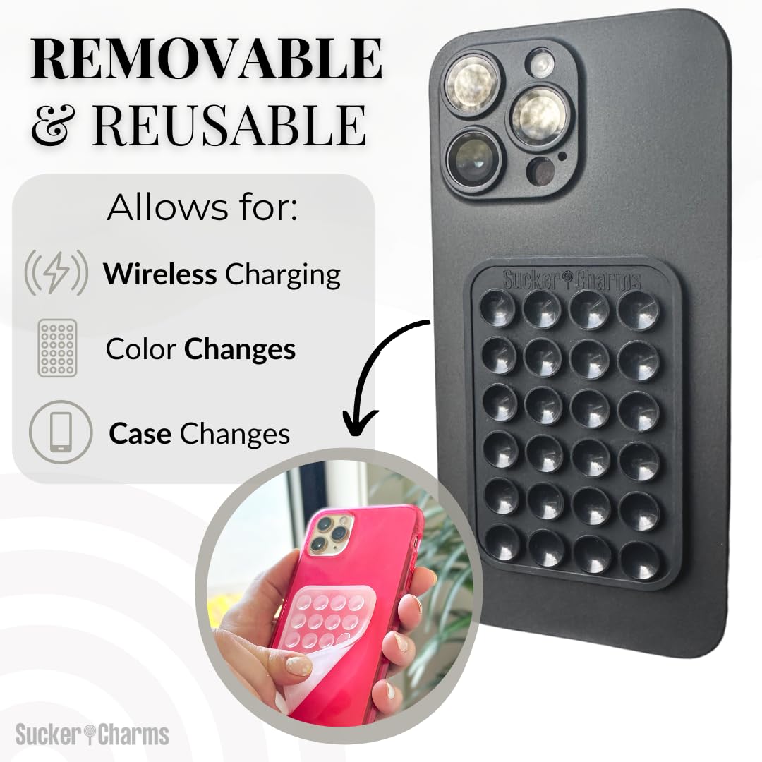 BlackBerry 2.0 Removable & Reusable Silicone Suction Phone Mount - Strong Sticky Grip Car Dashboard Holder for iPhone & Android (Patent Pending) - Perfect for Hands-Free Driving, Video Calls & GPS Navigation