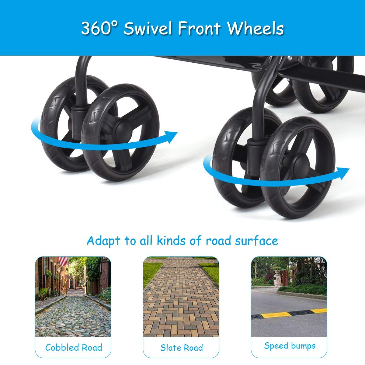 HONEY JOY Double Stroller - Lightweight Compact Side by Side Baby Stroller with Adjustable Canopy, Cup Holder & Storage Bag | Foldable Twin Umbrella Stroller for Infants & Toddlers | Perfect for Travel, Airplane, Shopping & Daily Walks