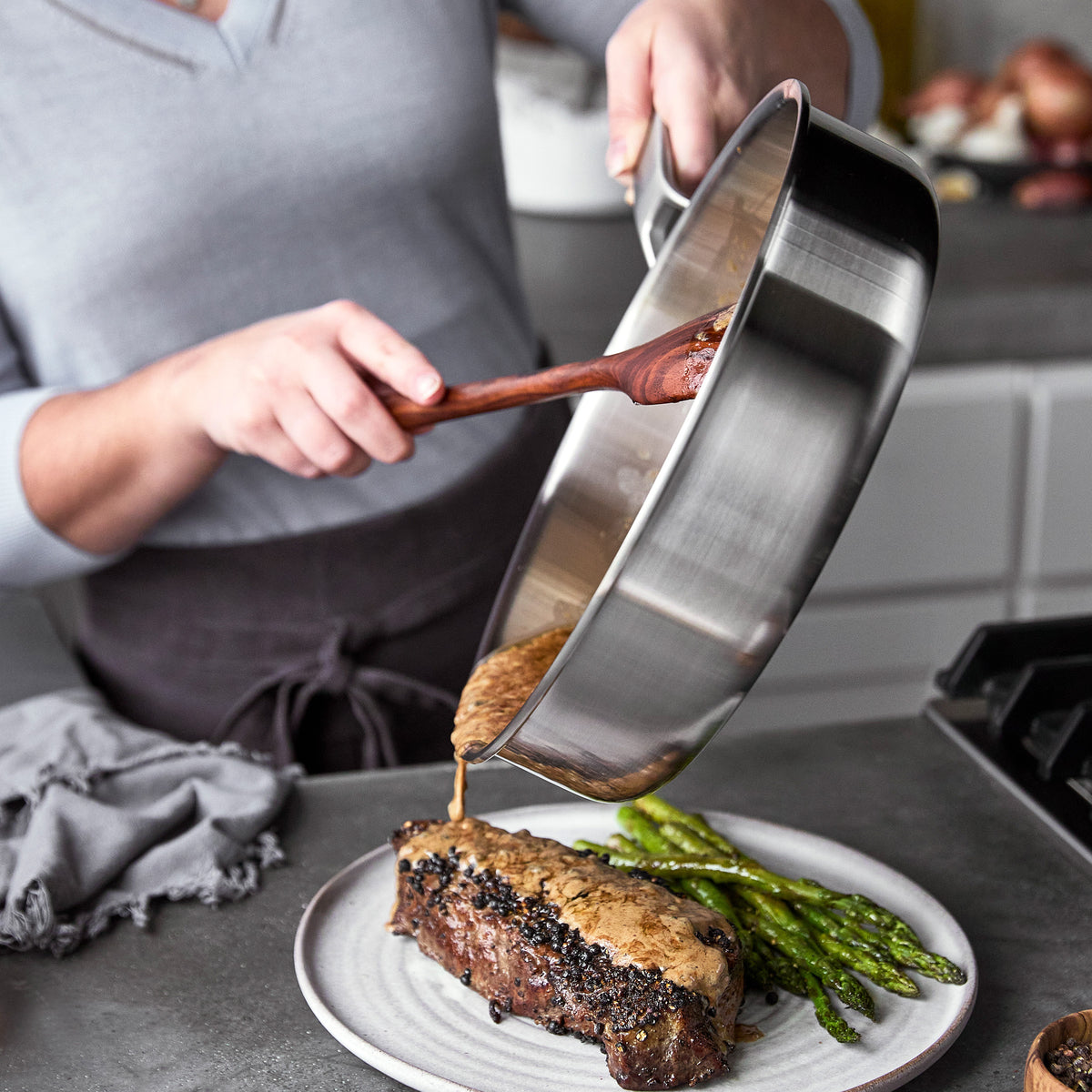 Premium Merten & Storck 14-Piece Stainless Steel Cookware Set - Nonstick Pots & Pans for Professional Cooking, Baking & Meal Prep - Induction Compatible Kitchenware for Home Chefs