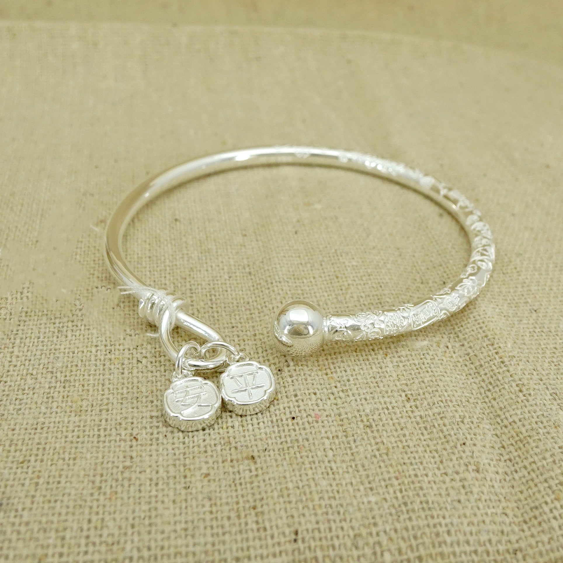 Sterling Silver Bangle Bracelet for Women - Elegant & Durable Jewelry Gift for Birthday, Anniversary, or Everyday Wear