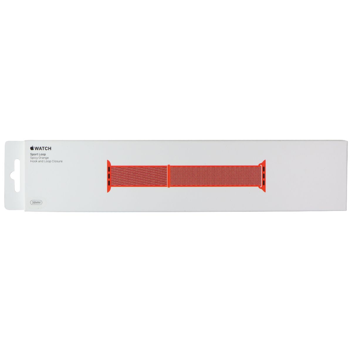 Apple Watch 38mm Sport Loop Band - Compatible with 41mm/40mm/38mm Apple Watch Models - Spicy Orange (MQW12ZM/A) - Perfect for Running, Workouts & Everyday Wear