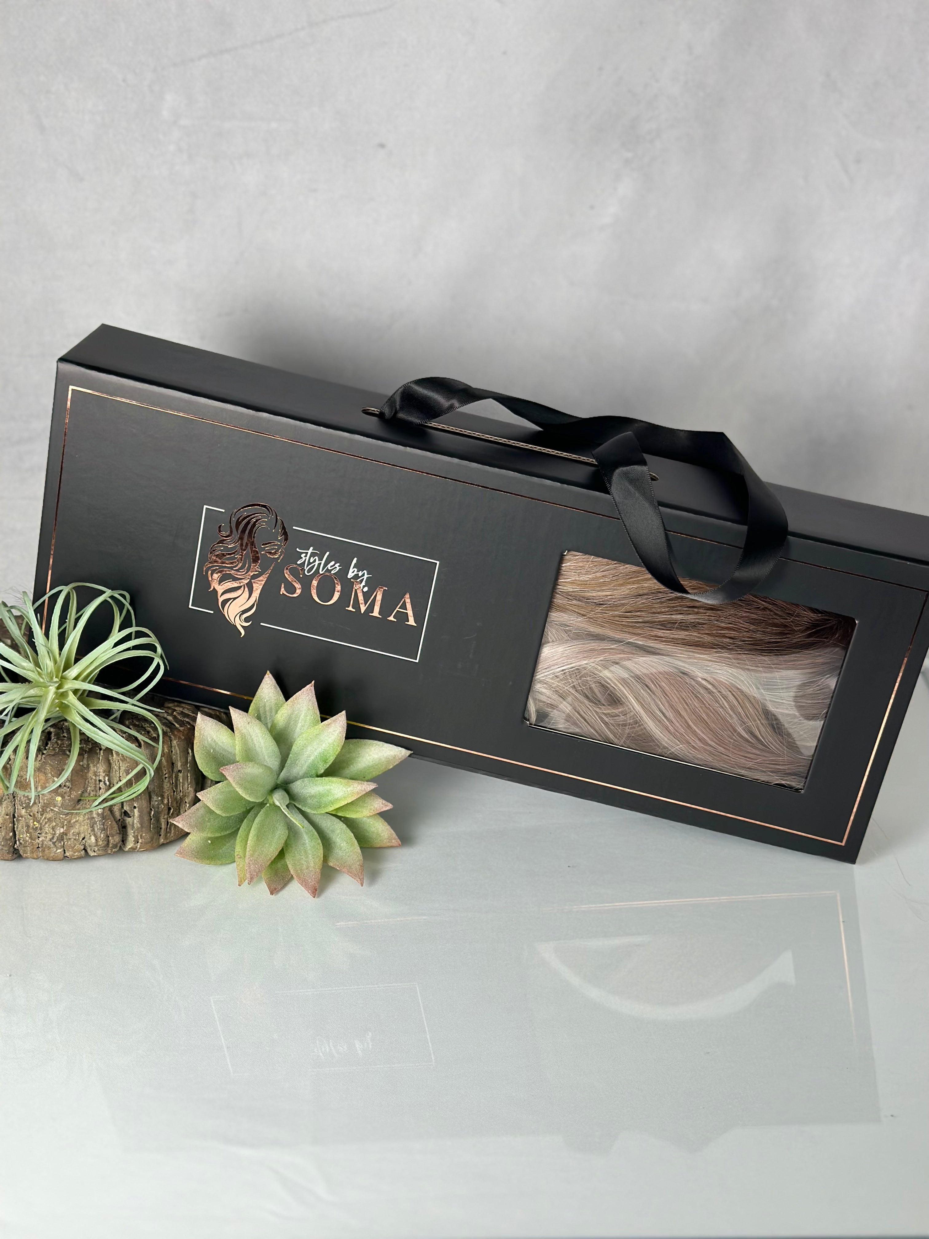 Keepsake Wig Storage Box - Black | Premium Hairpiece Organizer for Synthetic & Human Hair Wigs | Perfect for Travel, Salon & Home Storage