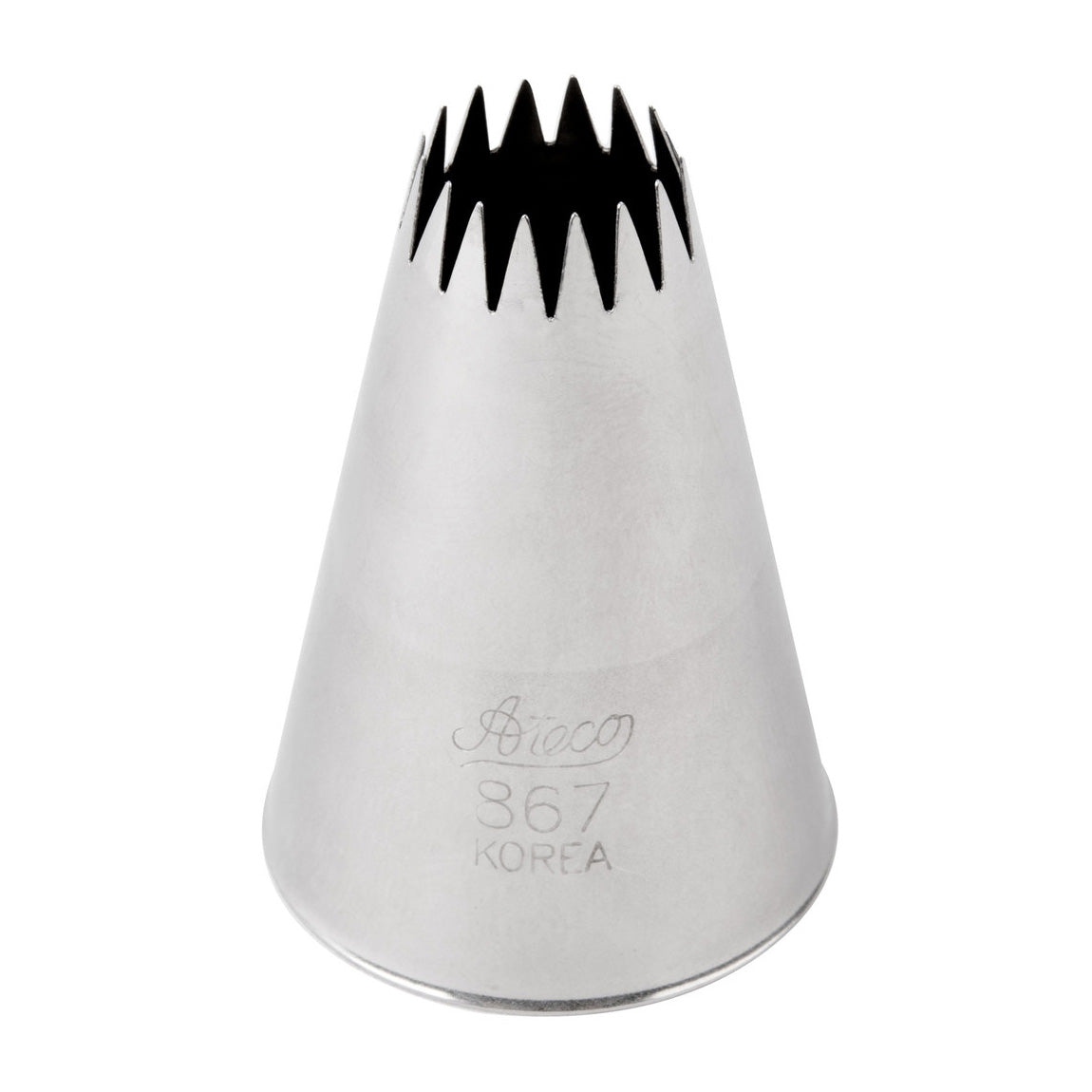 Ateco 867 French Star Pastry Tip #7 - Professional Stainless Steel Baking Decorating Nozzle for Cakes, Cupcakes, Cookies | Perfect for Home Bakers & Professional Chefs