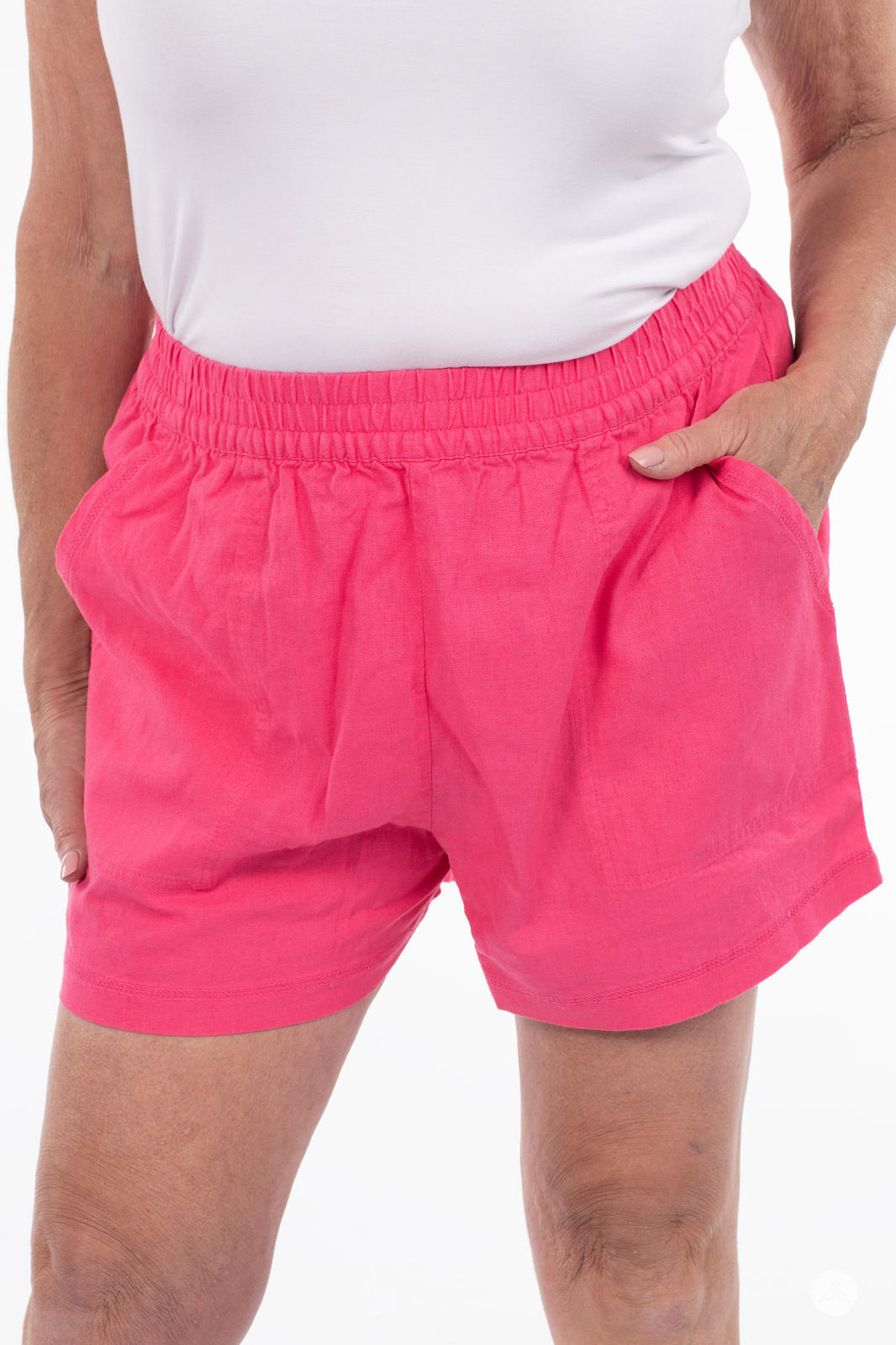 Breathable Linen Blend Shorts for Men & Women - Comfortable Summer Casual Shorts for Travel, Beach, and Outdoor Activities