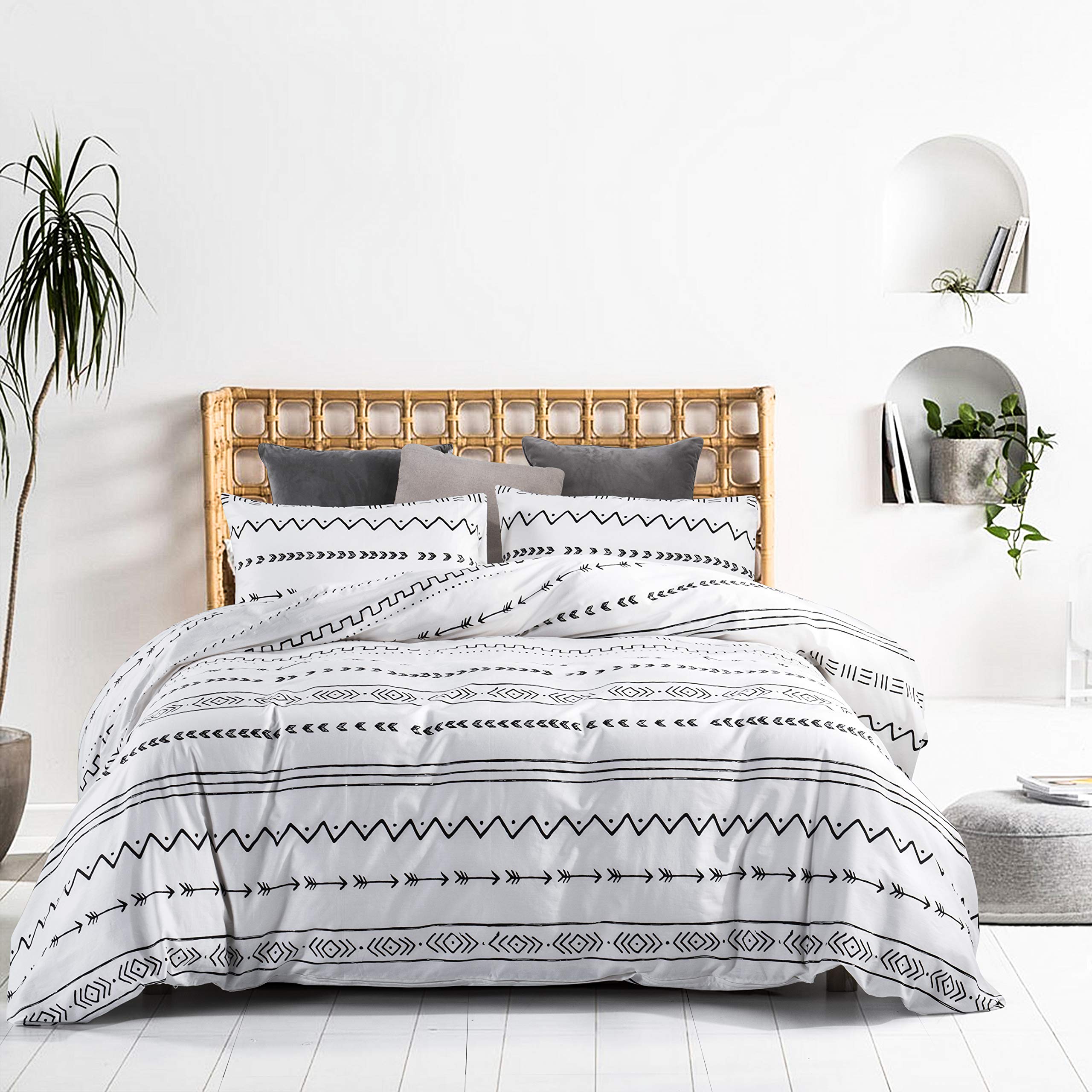 GEFEII Bohemian 3-Piece Queen Duvet Cover Set - 90
