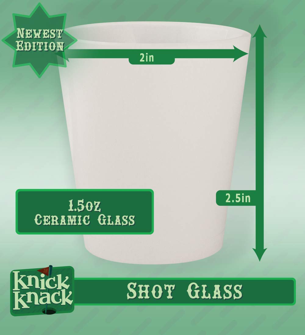 ASDR - 1.5oz Ceramic White Shot Glass - Perfect for Whiskey, Tequila, and Cocktails - Ideal for Bars, Parties, and Home Entertaining