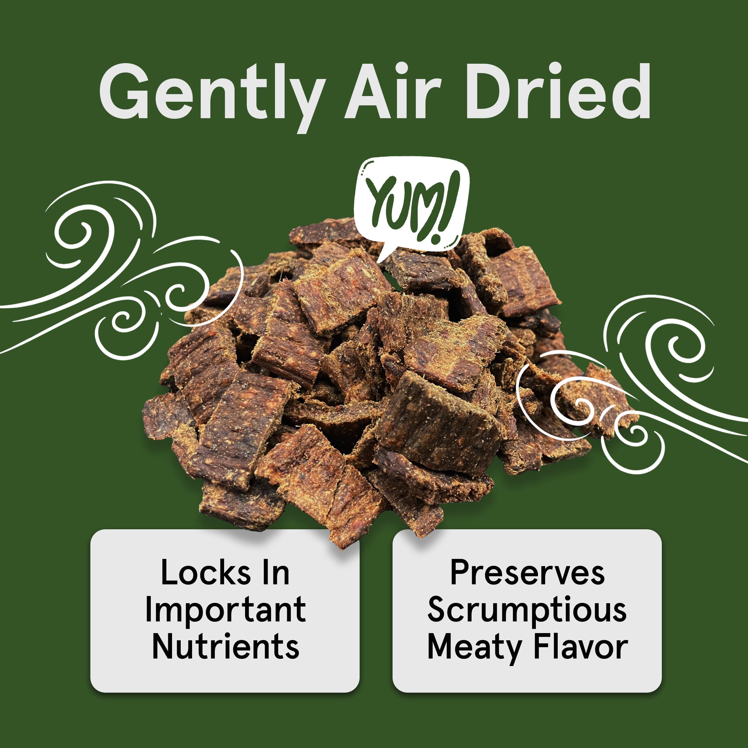 Premium Grain-Free Dog Treats - 2 Pack 12oz Air-Dried Beef Jerky for Dogs | 95% Human-Grade, Free-Range Grass-Fed Beef | High Protein, All-Natural Training Rewards & Dental Chews for Small & Large Breeds | Perfect for Outdoor Adventures & Daily Snacking