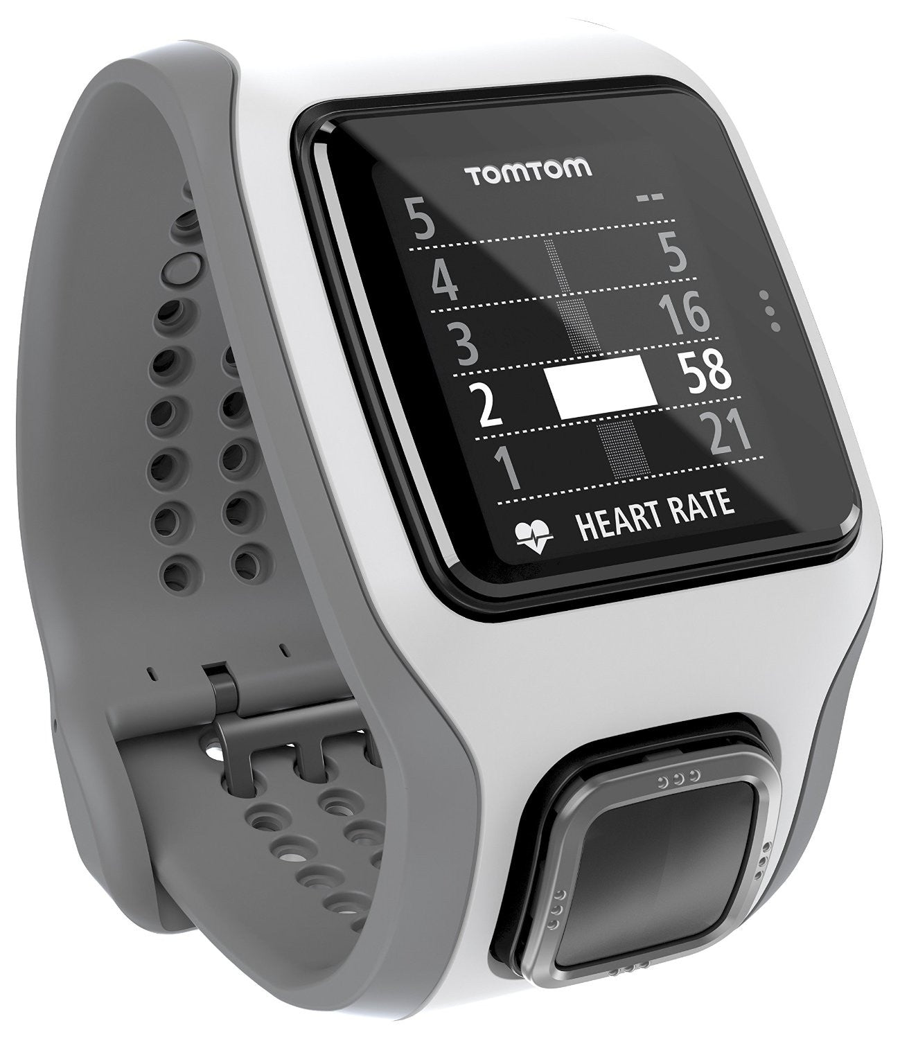 TomTom Runner Cardio GPS Sports Watch - Heart Rate Monitor, Distance Tracking & Waterproof Design for Running, Cycling & Outdoor Fitness Activities