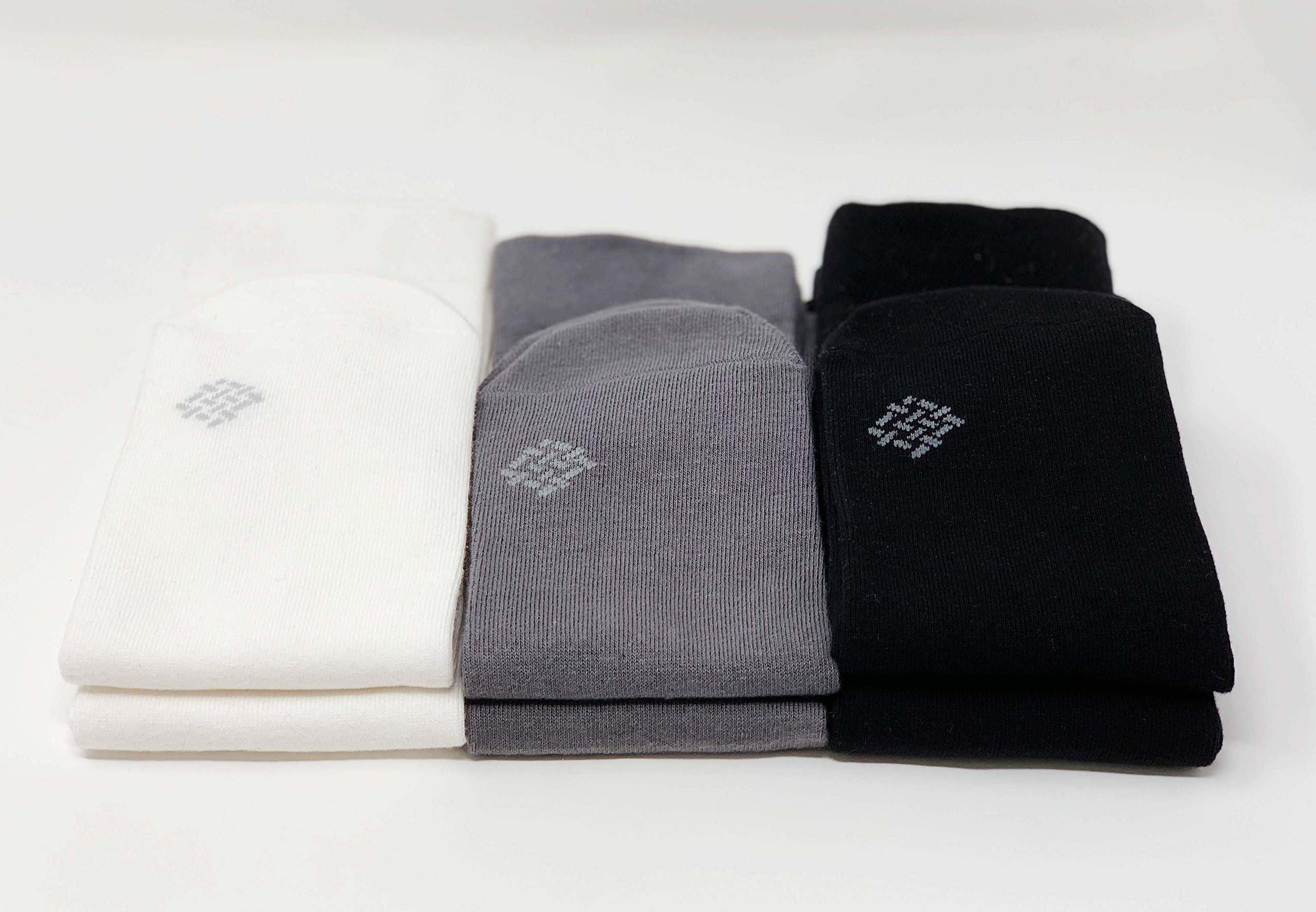 Sheebo 6 Pairs Premium Cotton Crew Socks - Unisex for Work & Sports